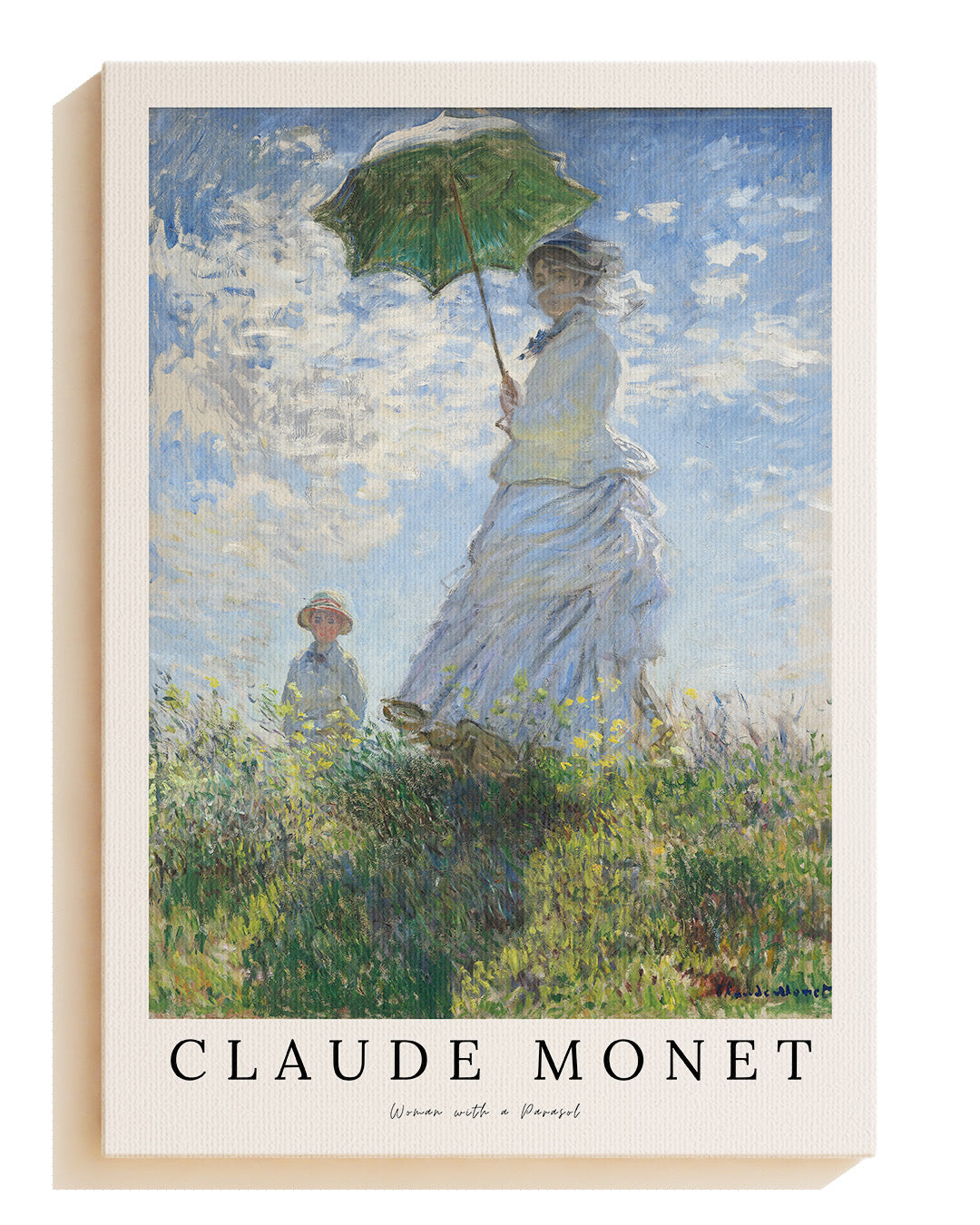 Woman with a Parasol - Leinwand