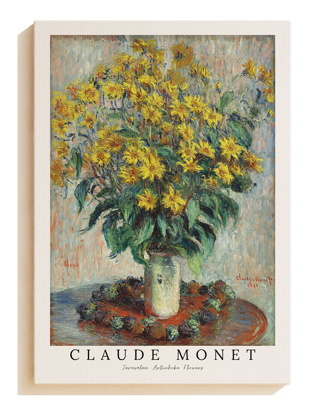 Jerusalem Artichoke Flowers - Leinwand