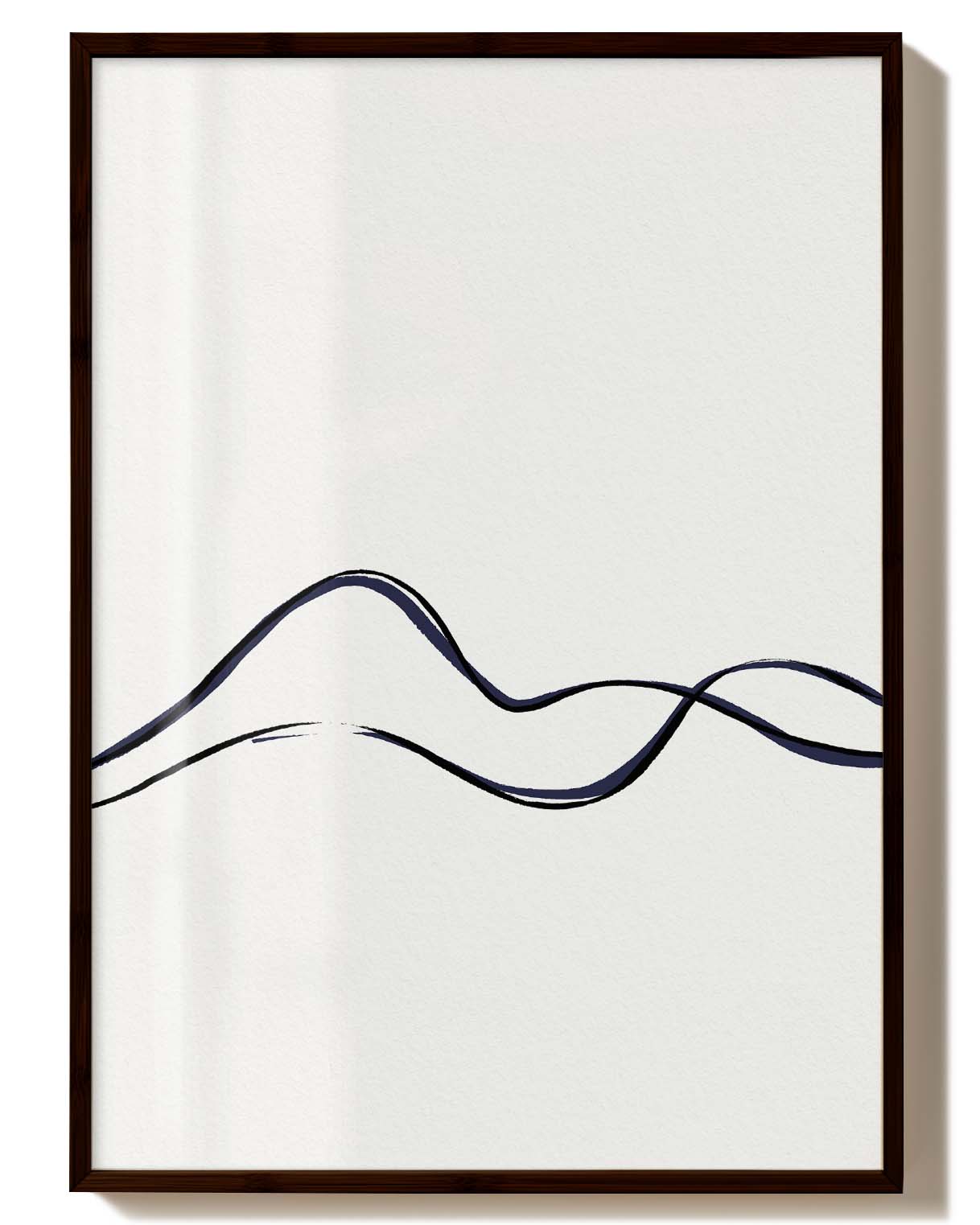 Wellenlinie Dekorationsposter