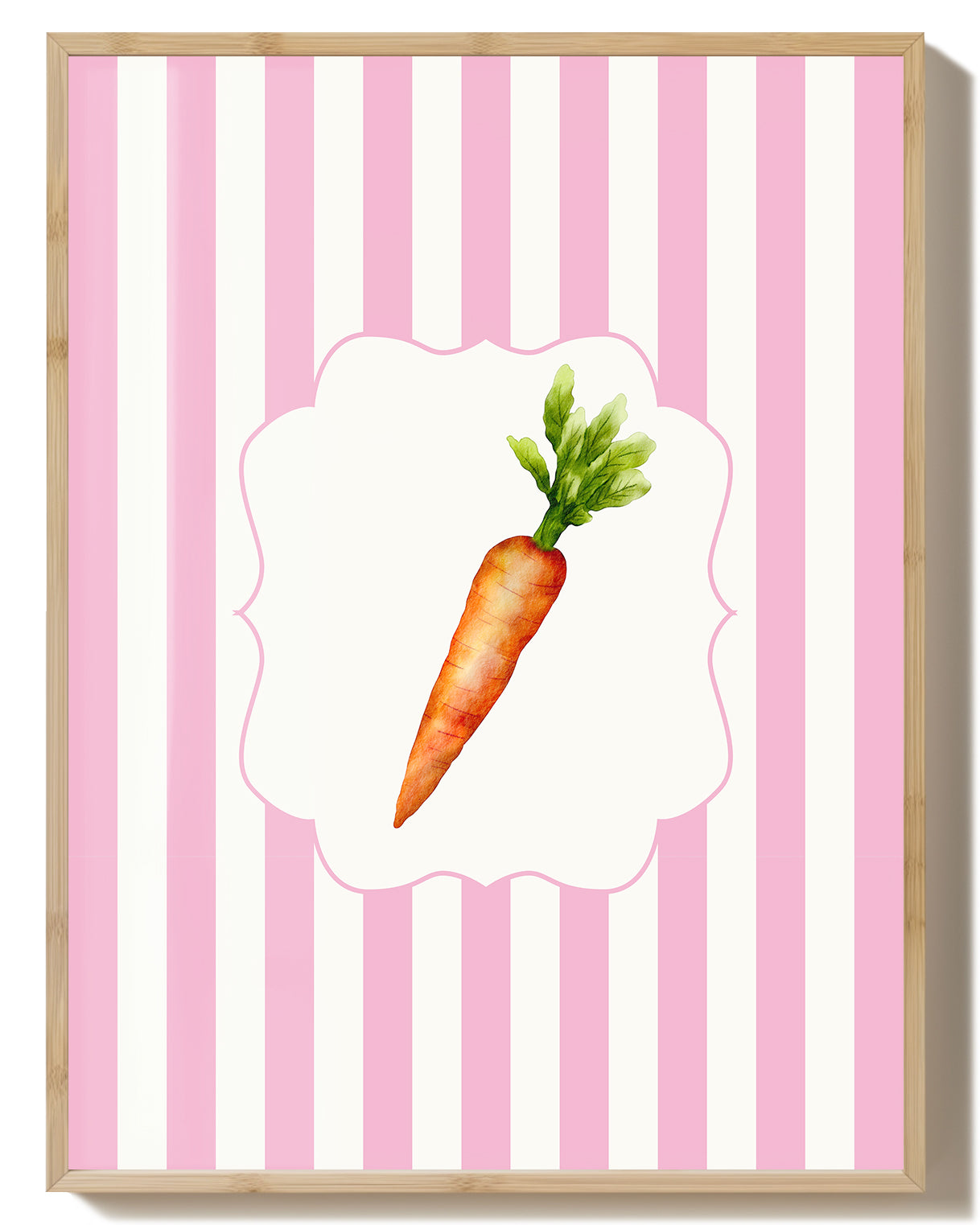 Karotten Poster – Carrot Poster – FineArt Wandbild, moderne Kunst & Fine Art Print von Spawnd, handgefertigt & Made in Germany