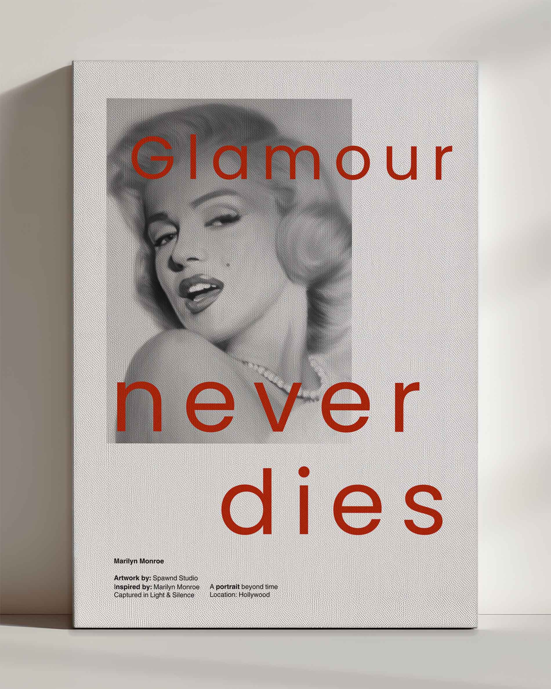 Glamour never dies - Leinwand