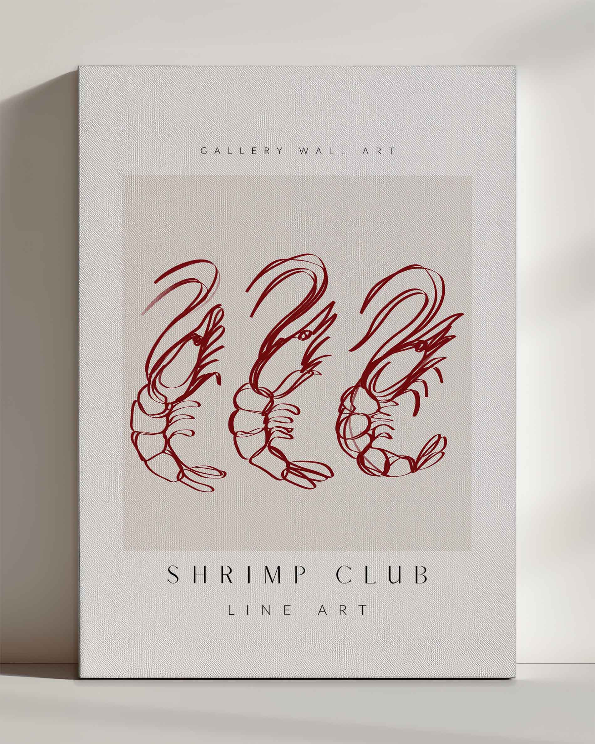 Shrimp Club - Leinwand