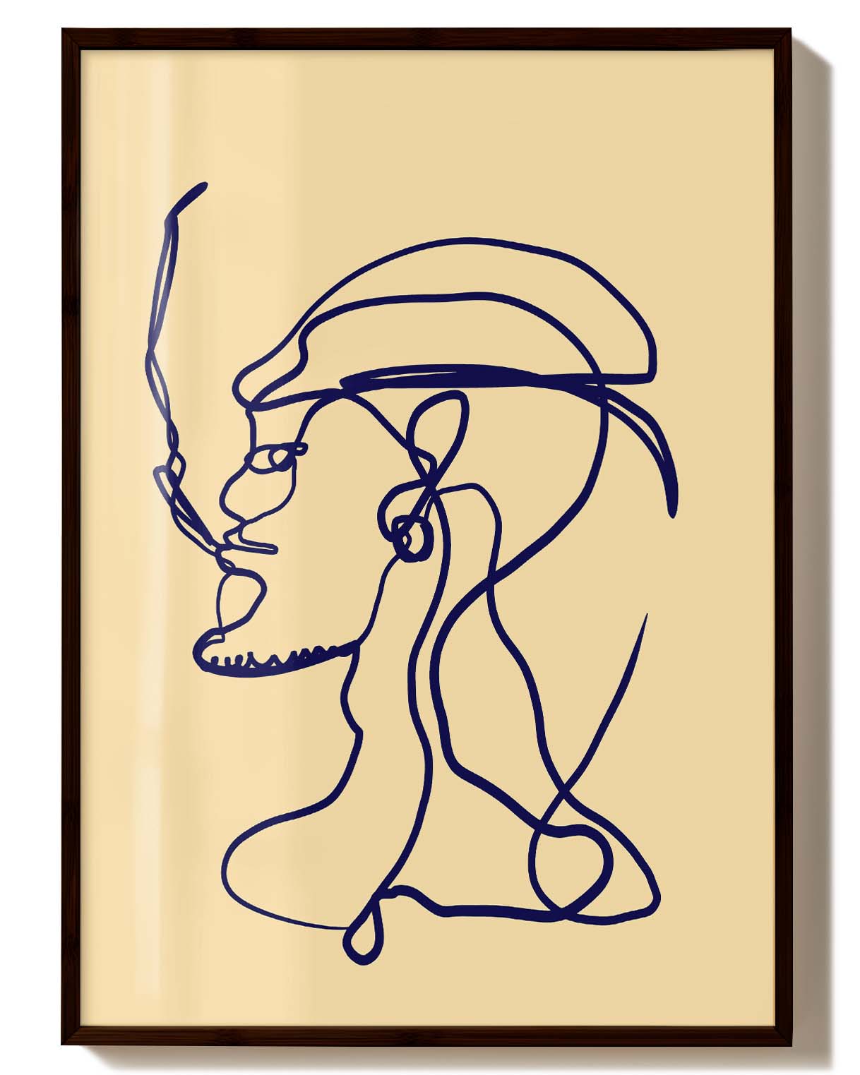 Mucho Gusto | Line Art Poster