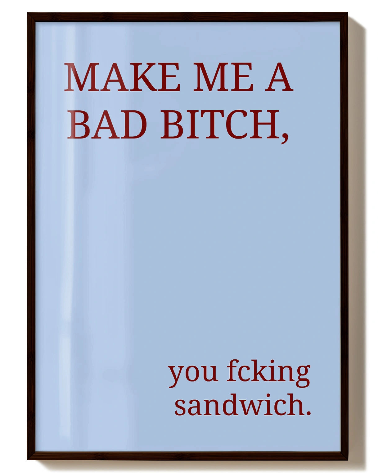 Sandwich Poster – FineArt Wandbild, moderne Kunst & Fine Art Print von Spawnd, handgefertigt & Made in Germany