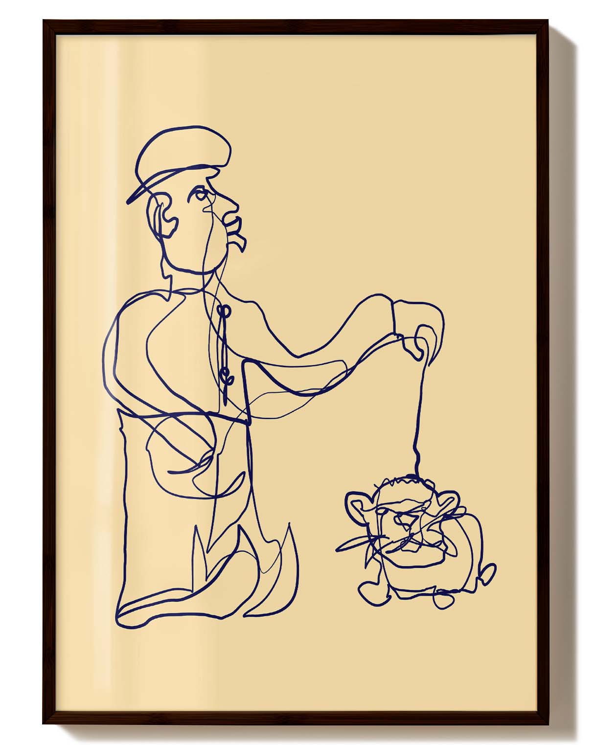 Doesn’t Bite | Line Art Poster