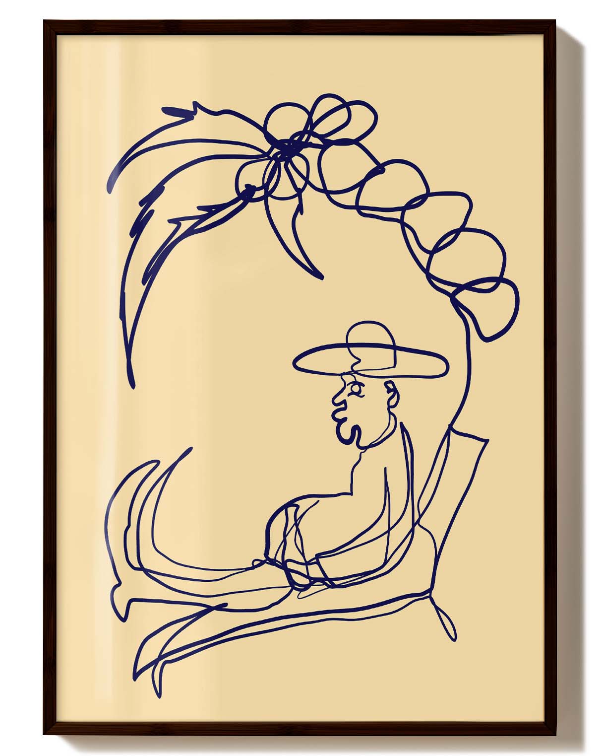 Homeoffice | Line Art Poster