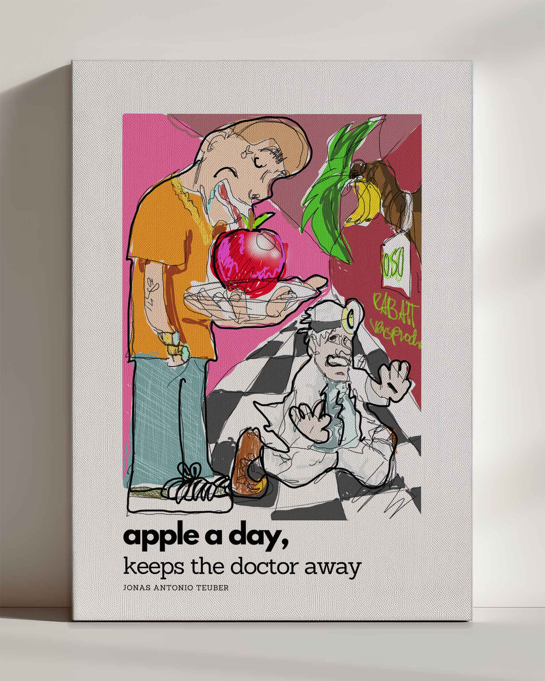 Apple a Day - Leinwand