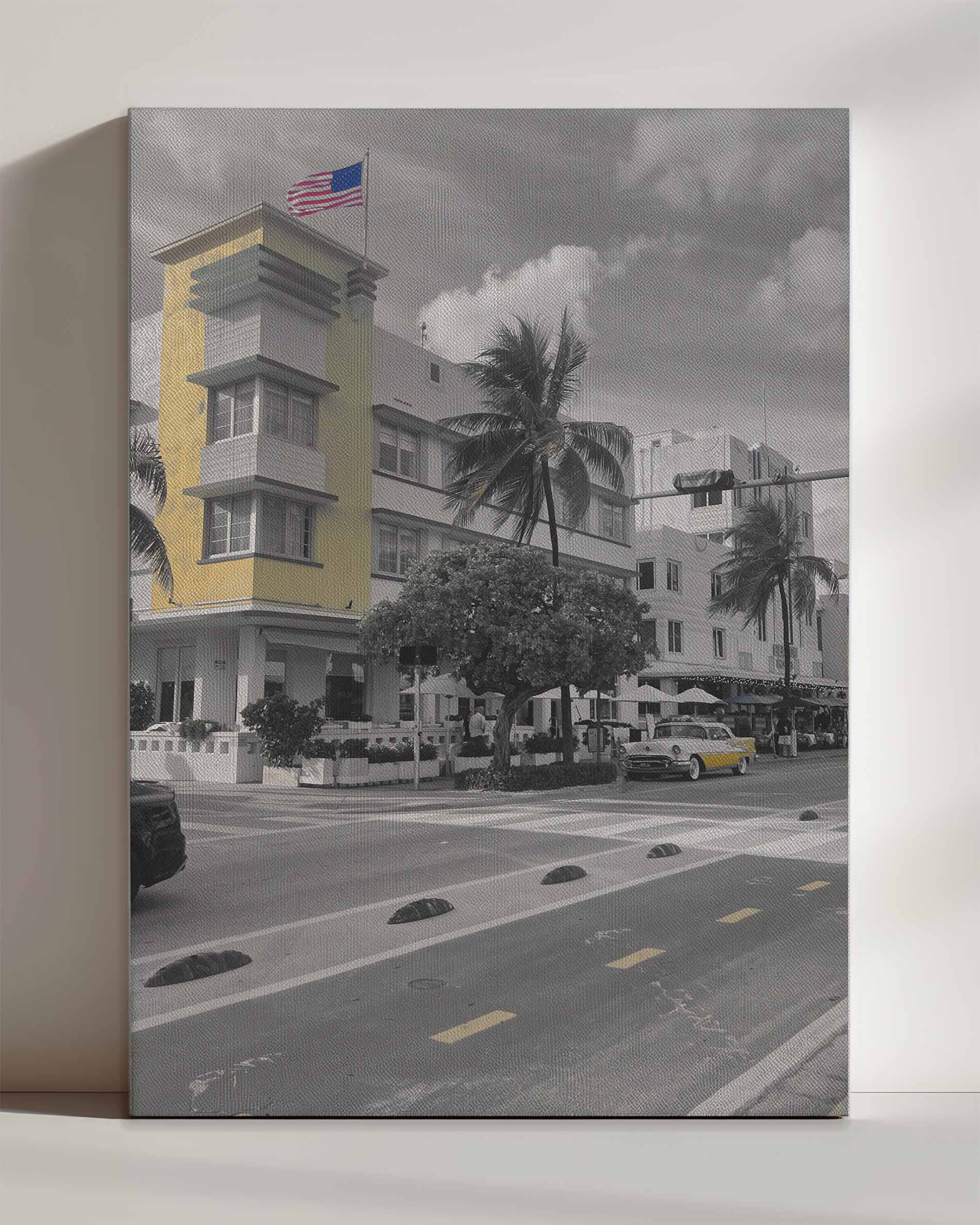 Scraped color Miami - Leinwand