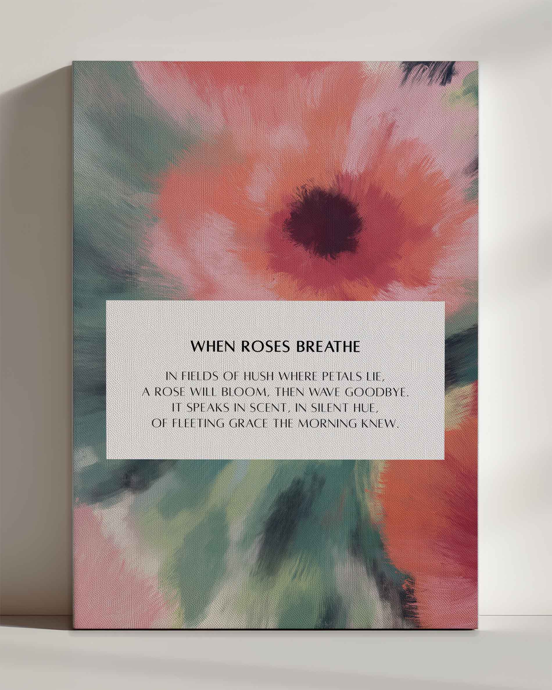 When Roses breathe - Leinwand
