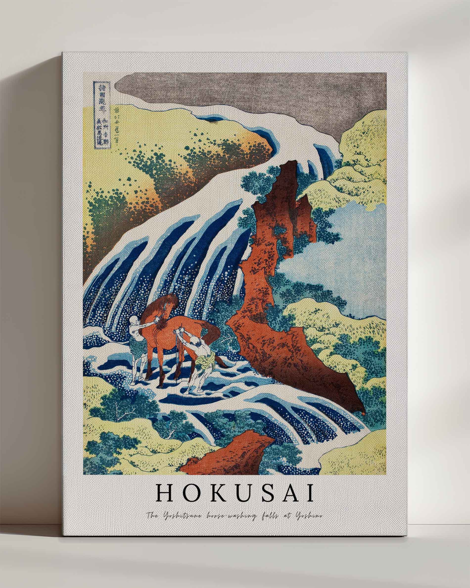The Yoshitsune horse-washing falls at Yoshino - Leinwand
