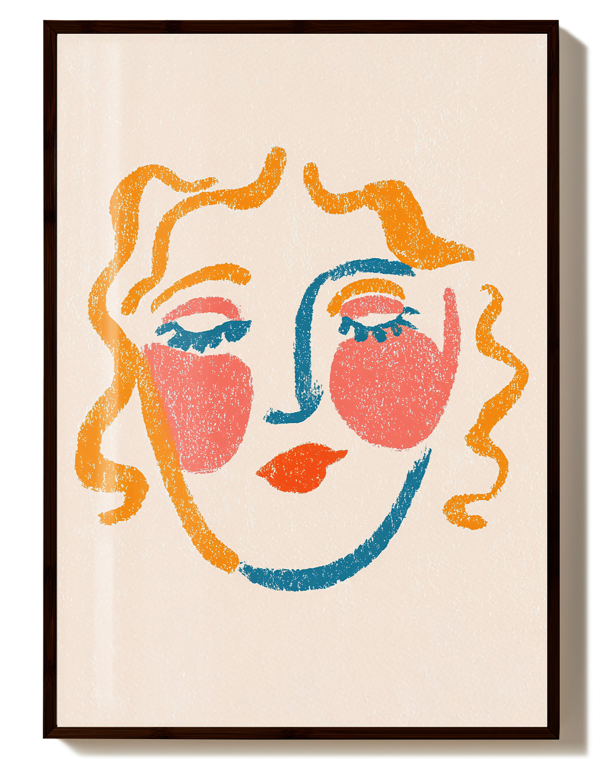 Abstraktes Gesichter Poster – Abstract Face Poster – FineArt Wandbild, moderne Kunst & Fine Art Print von Spawnd, handgefertigt & Made in Germany