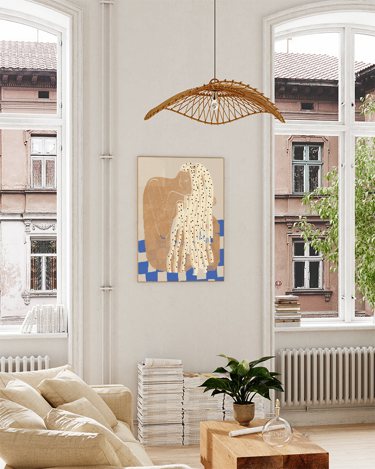 Abstraktes Terracotta Kunstposter – Abstract Terracotta