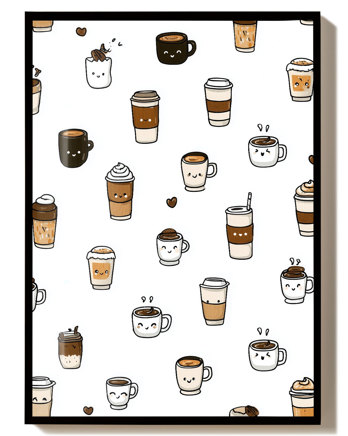 Coffee Pattern Küchenposter – Coffee Pattern