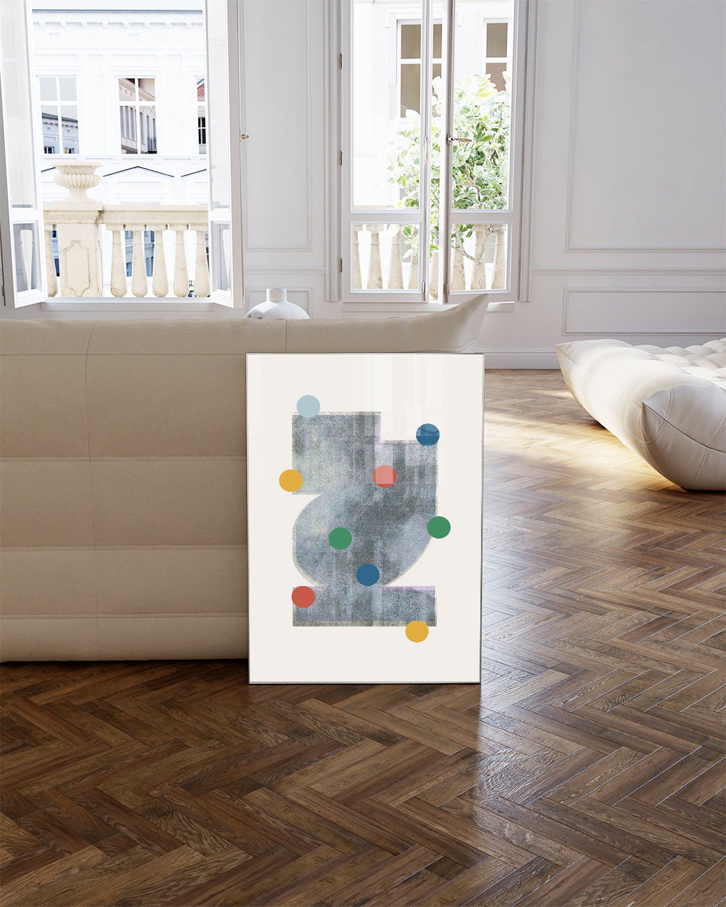 Color Dots Abstraktes Poster – Color Dots Abstract