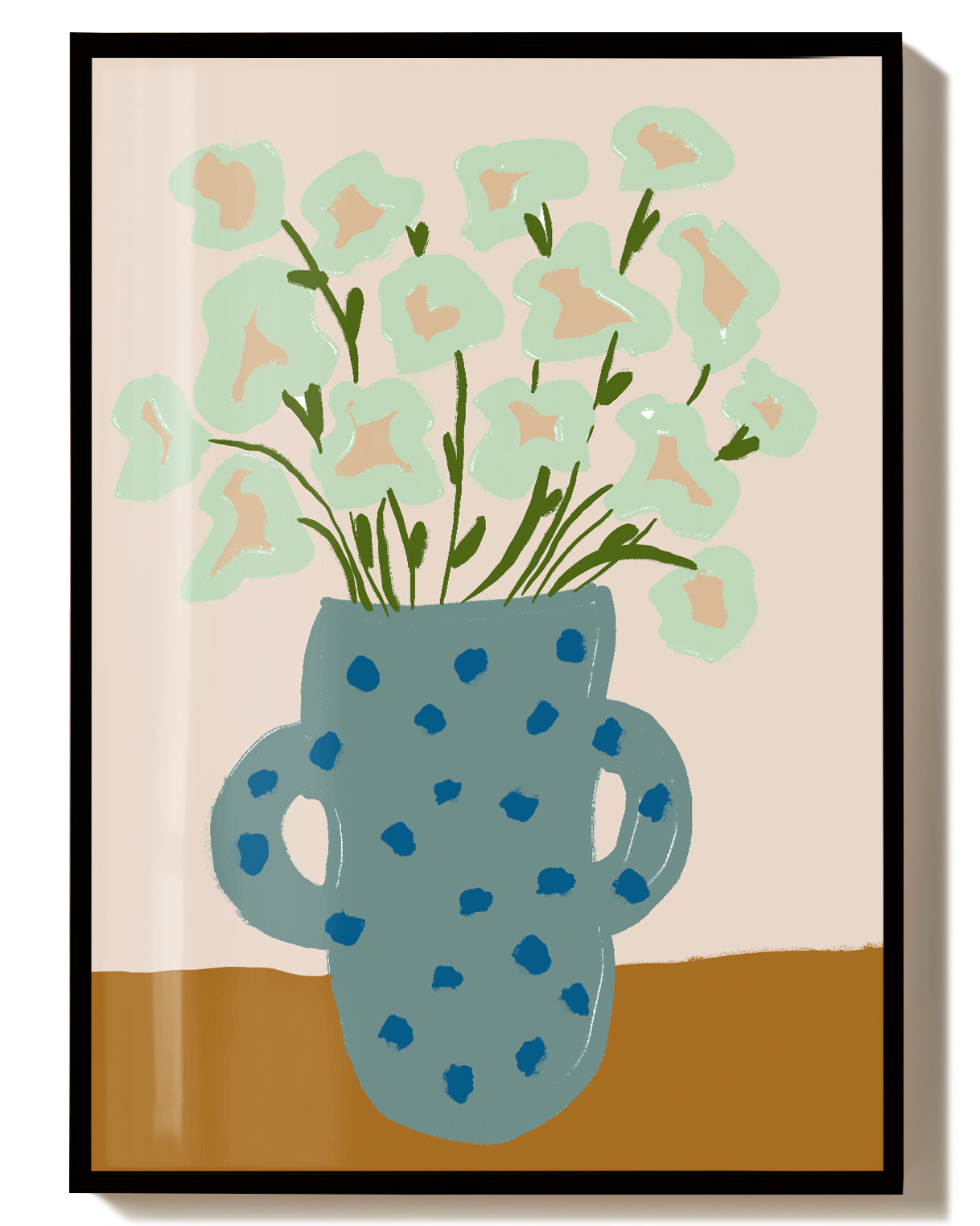 Minimalistisches Pflanzen Poster – Flower Pot