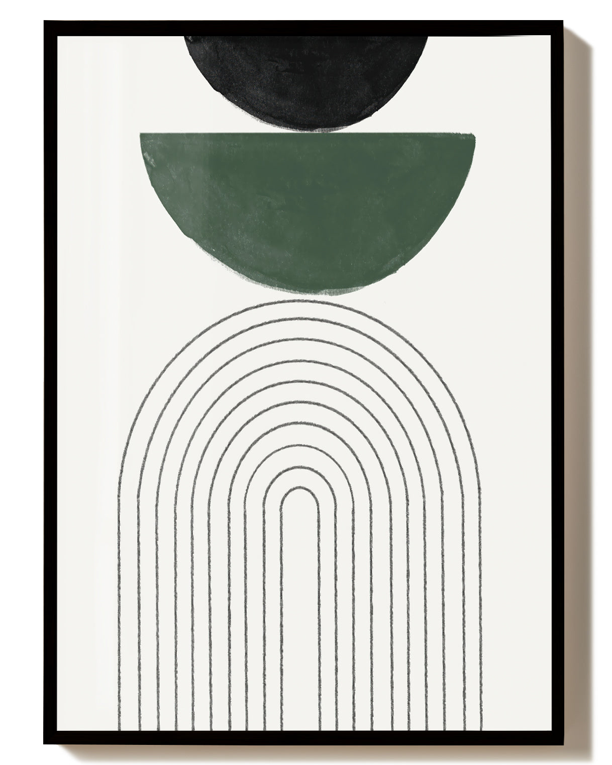 Green Arch Abstract Poster – Green Arch Stack