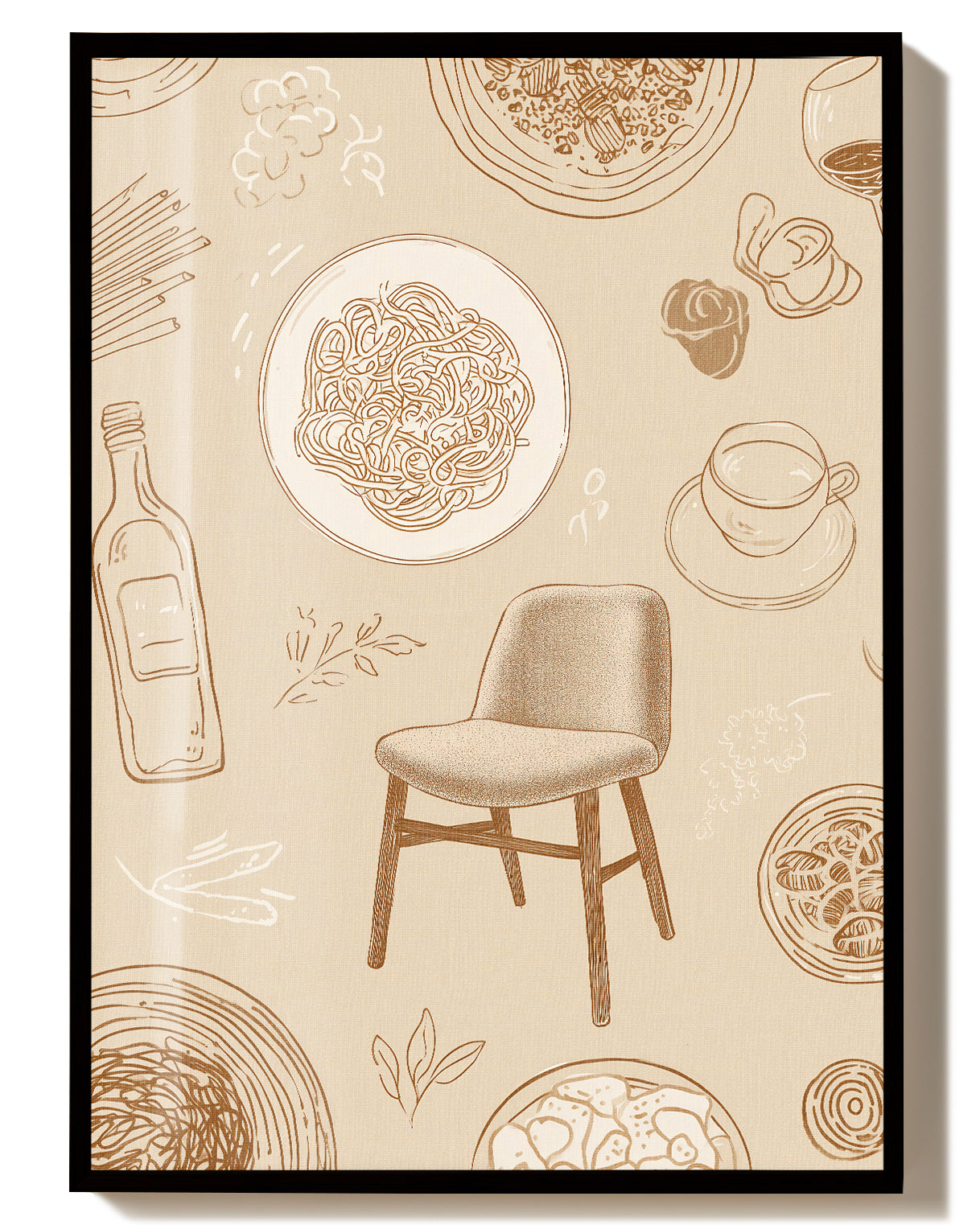 Kitchen Doodle Pattern Poster – Kitchen Doodle Pattern