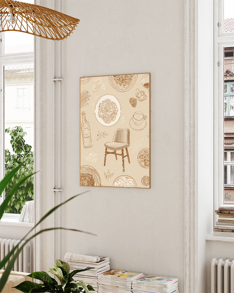 Kitchen Doodle Pattern Poster – Kitchen Doodle Pattern