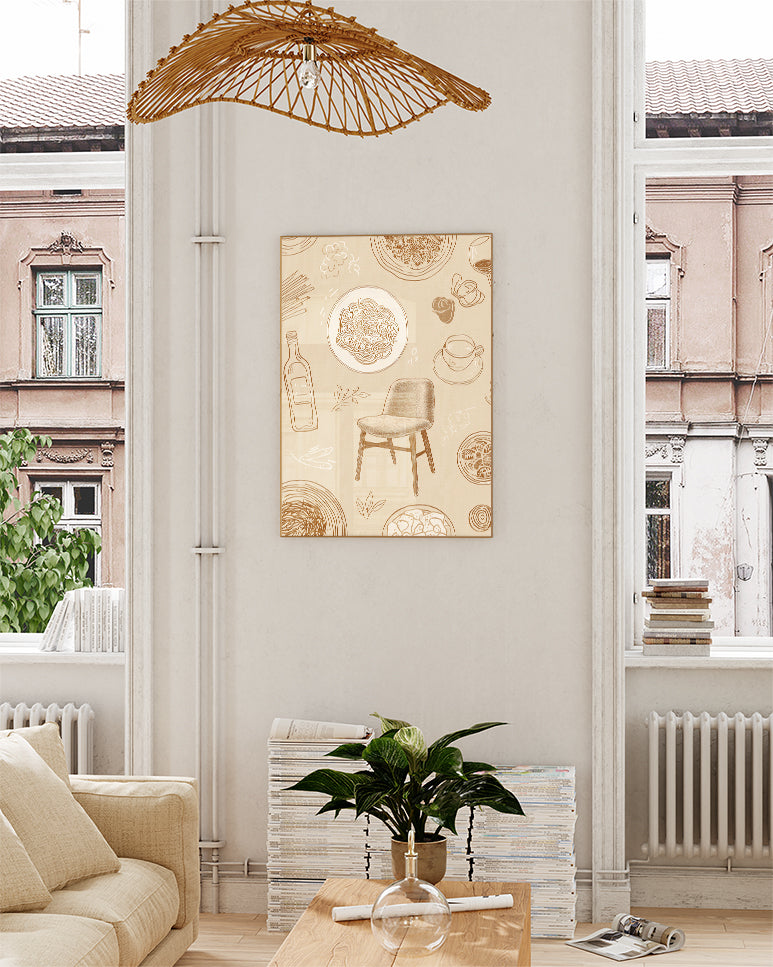 Kitchen Doodle Pattern Poster – Kitchen Doodle Pattern