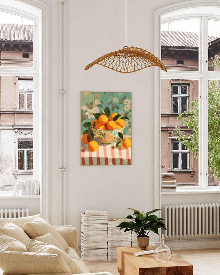 Lemon Bowl Still Life Poster – Lemon Bowl Still Life Poster – FineArt Wandbild, moderne Kunst & Fine Art Print von Spawnd, handgefertigt & Made in Germany
