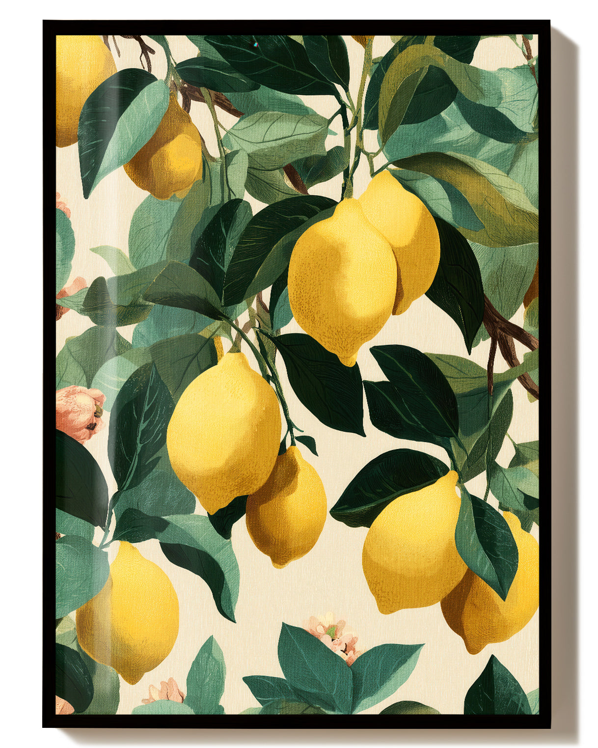 Lemon Tree Illustration Poster – Lemon Tree Illustration Poster – FineArt Wandbild, moderne Kunst & Fine Art Print von Spawnd, handgefertigt & Made in Germany