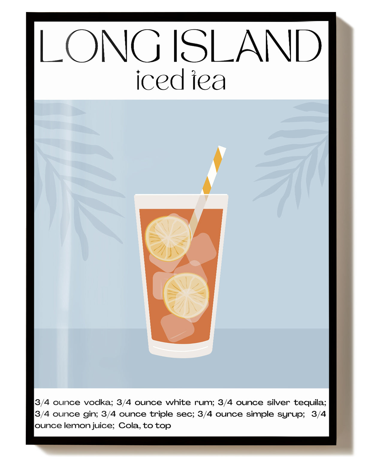 Long Island Iced Tea Cocktail Poster – Long Island Iced Tea