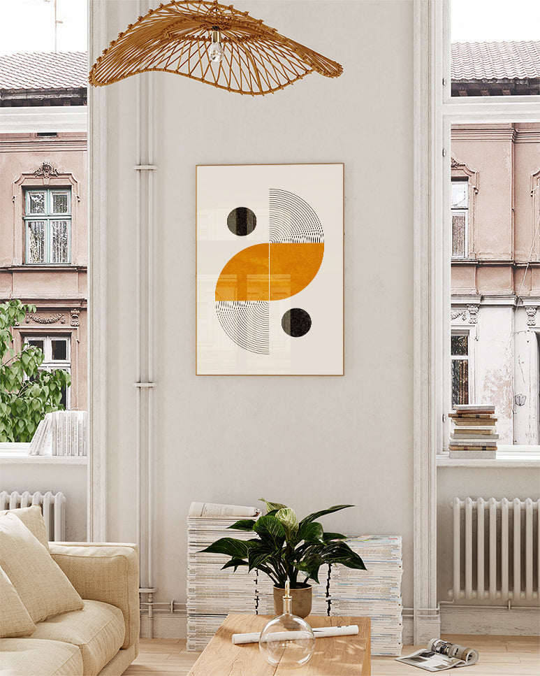 Mid Century Geometric Poster – Midcentury Geometric