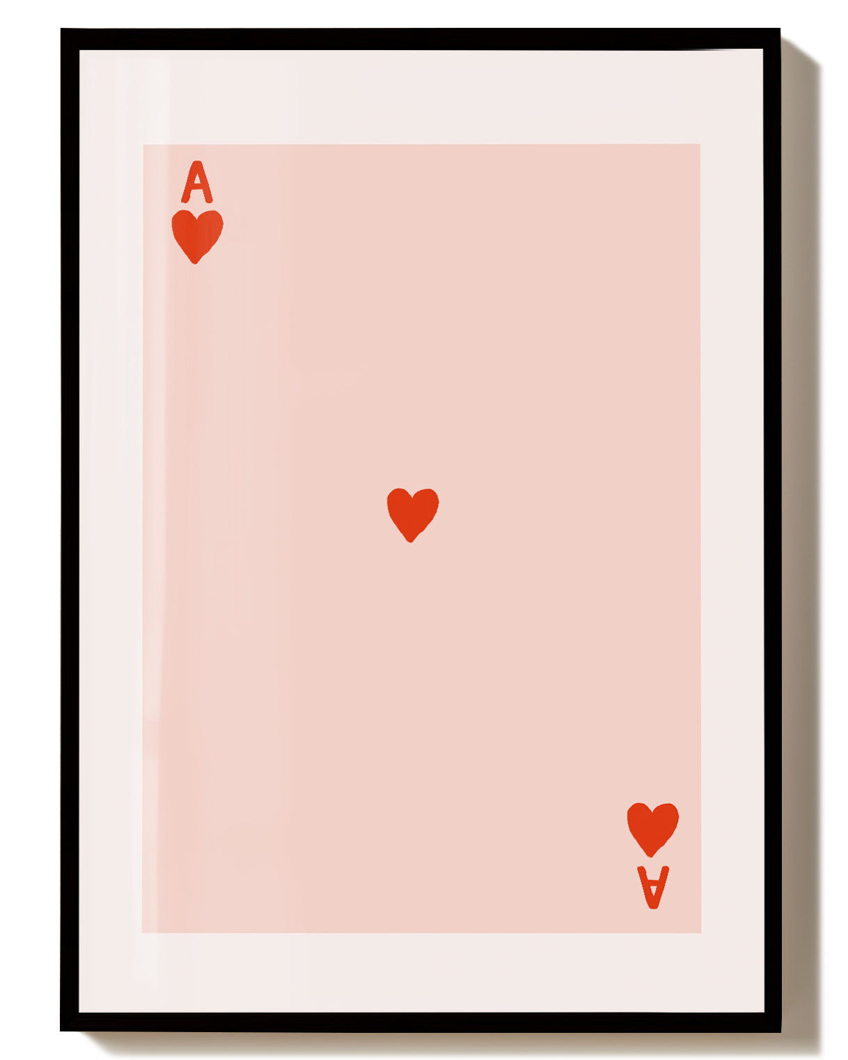 Minimalistisches Herz Poster modern – Minimal Dot