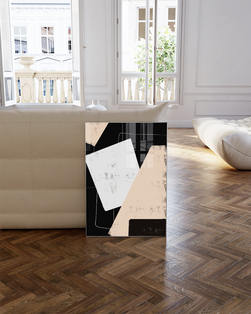 Moderne Collage Komposition Poster – Modern Collage Composition