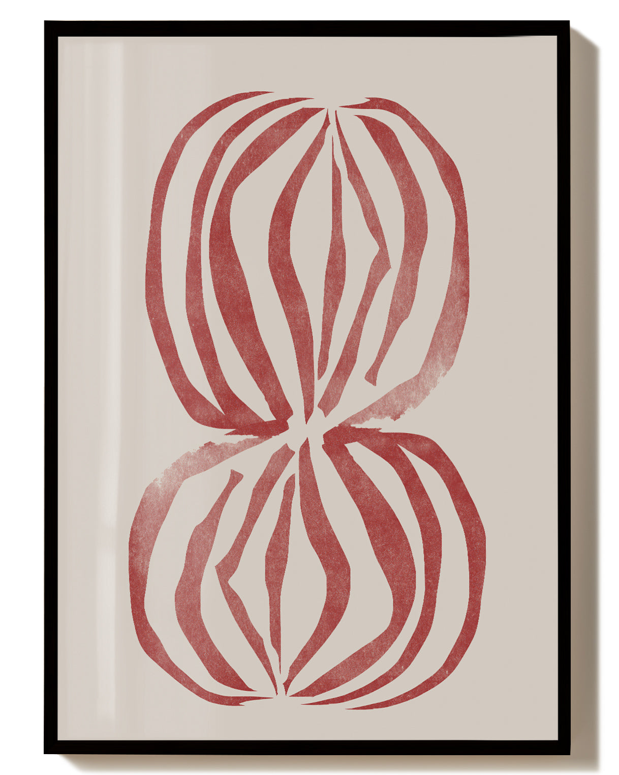 Rote Abstrakte Orbs Poster – Red Abstract Orbs