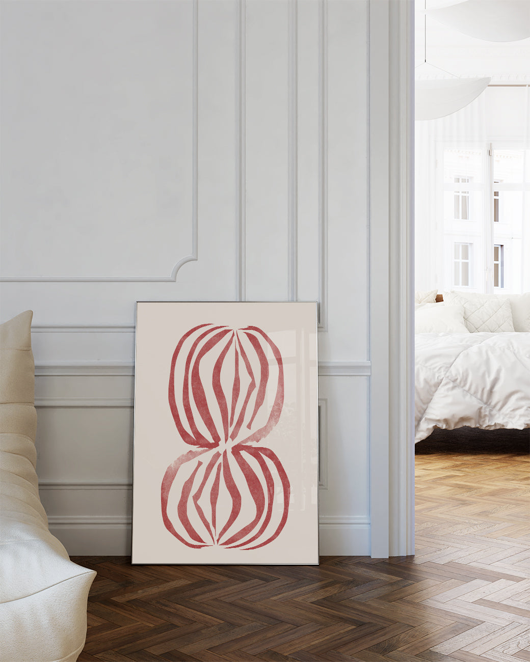 Rote Abstrakte Orbs Poster – Red Abstract Orbs