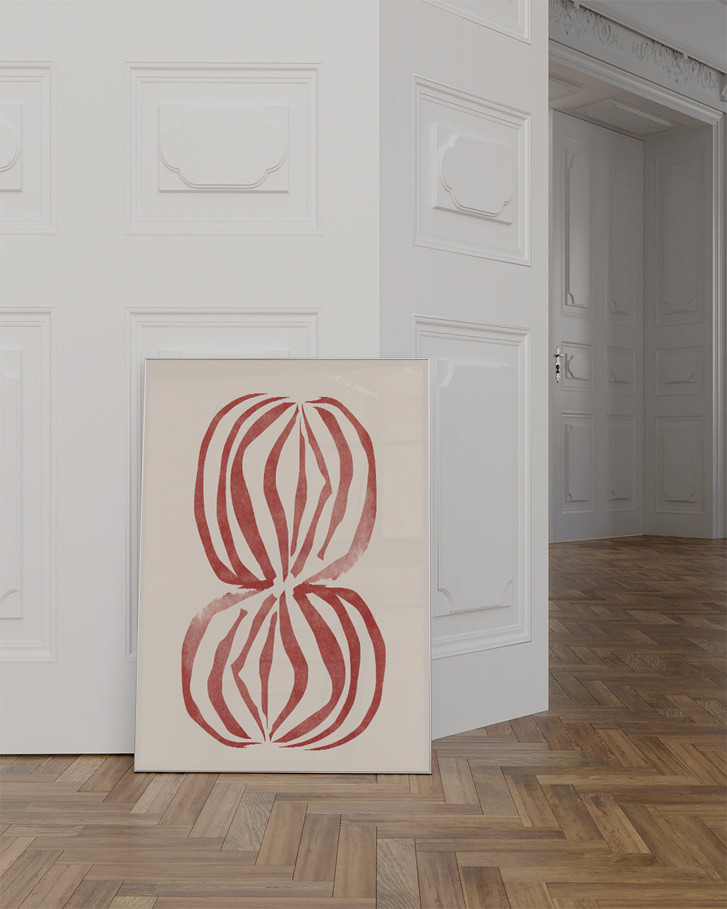 Rote Abstrakte Orbs Poster – Red Abstract Orbs