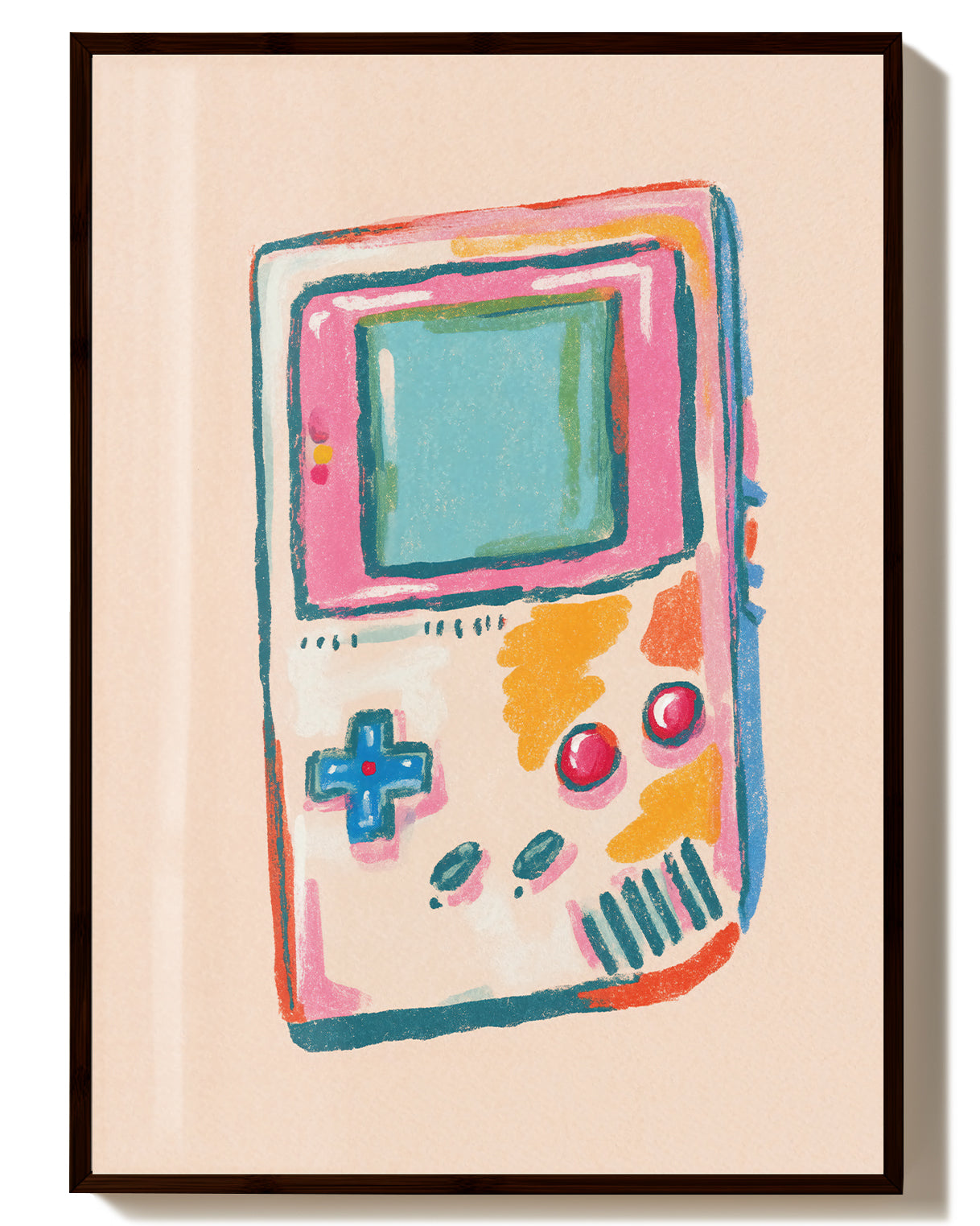 Retro Gaming Illustration Poster – Retro Gaming Poster – FineArt Wandbild, moderne Kunst & Fine Art Print von Spawnd, handgefertigt & Made in Germany