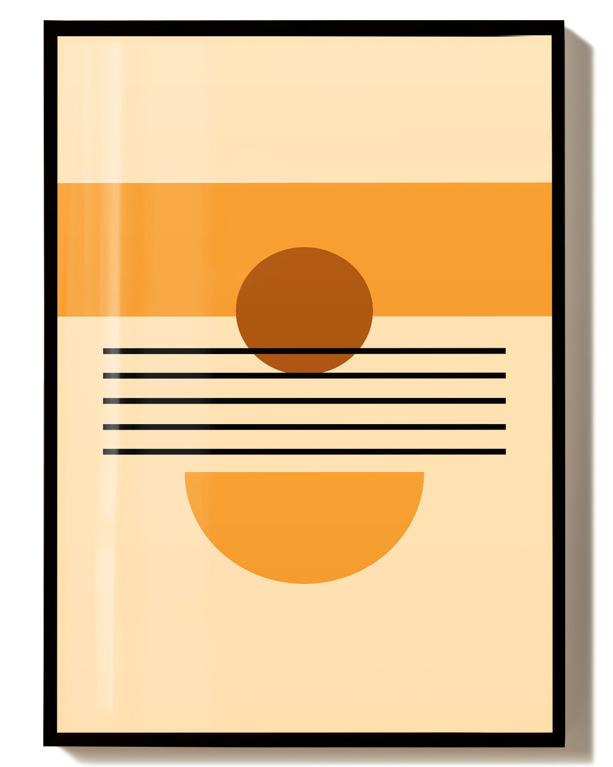 Sunset Geometry Poster