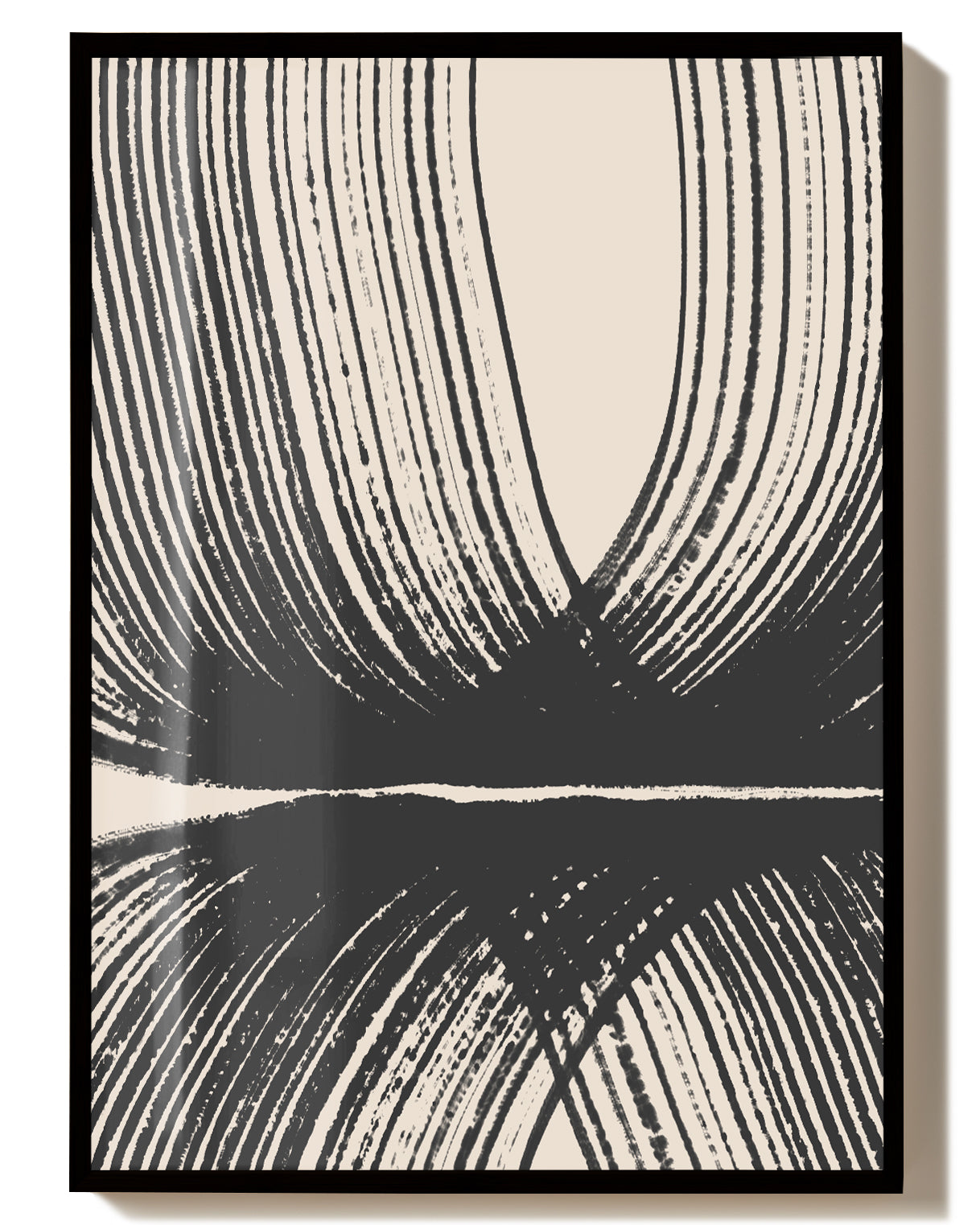 Symmetrisches Linien Poster – Symmetrische Linienexplosion