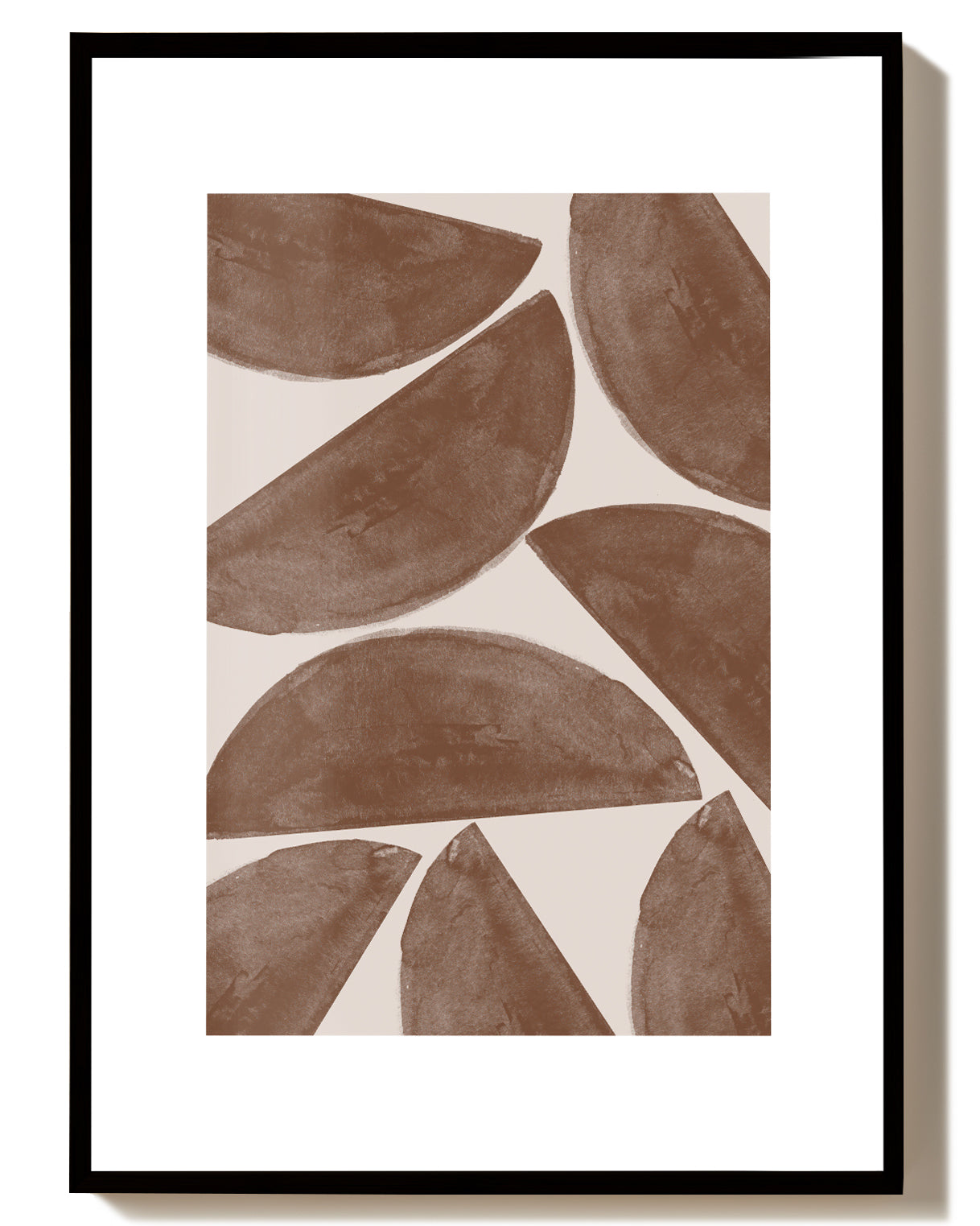 Terracotta Shape Pattern Poster – Geometrisches Terracotta Muster