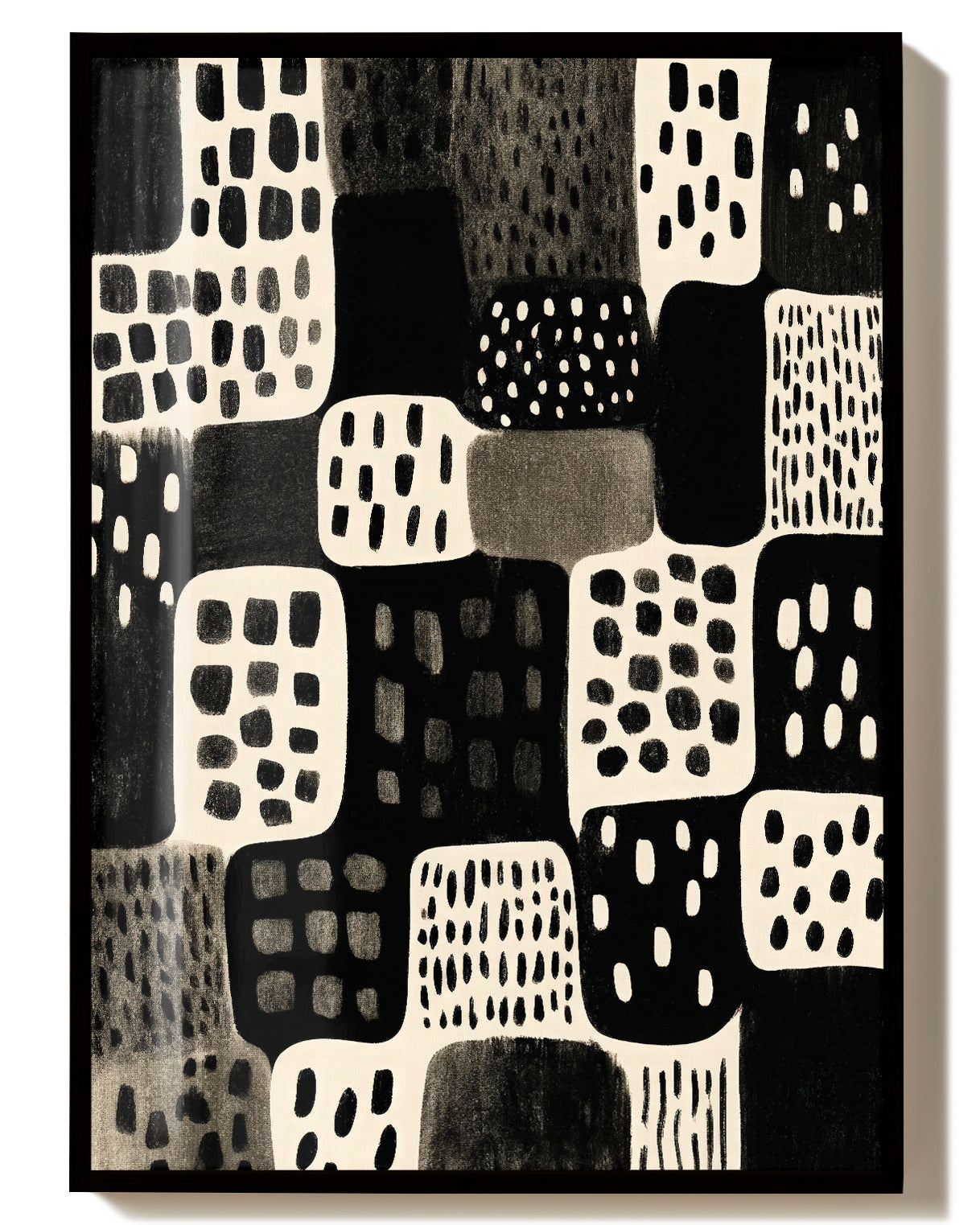 Grafisches Raster Poster modern – Visual Breath