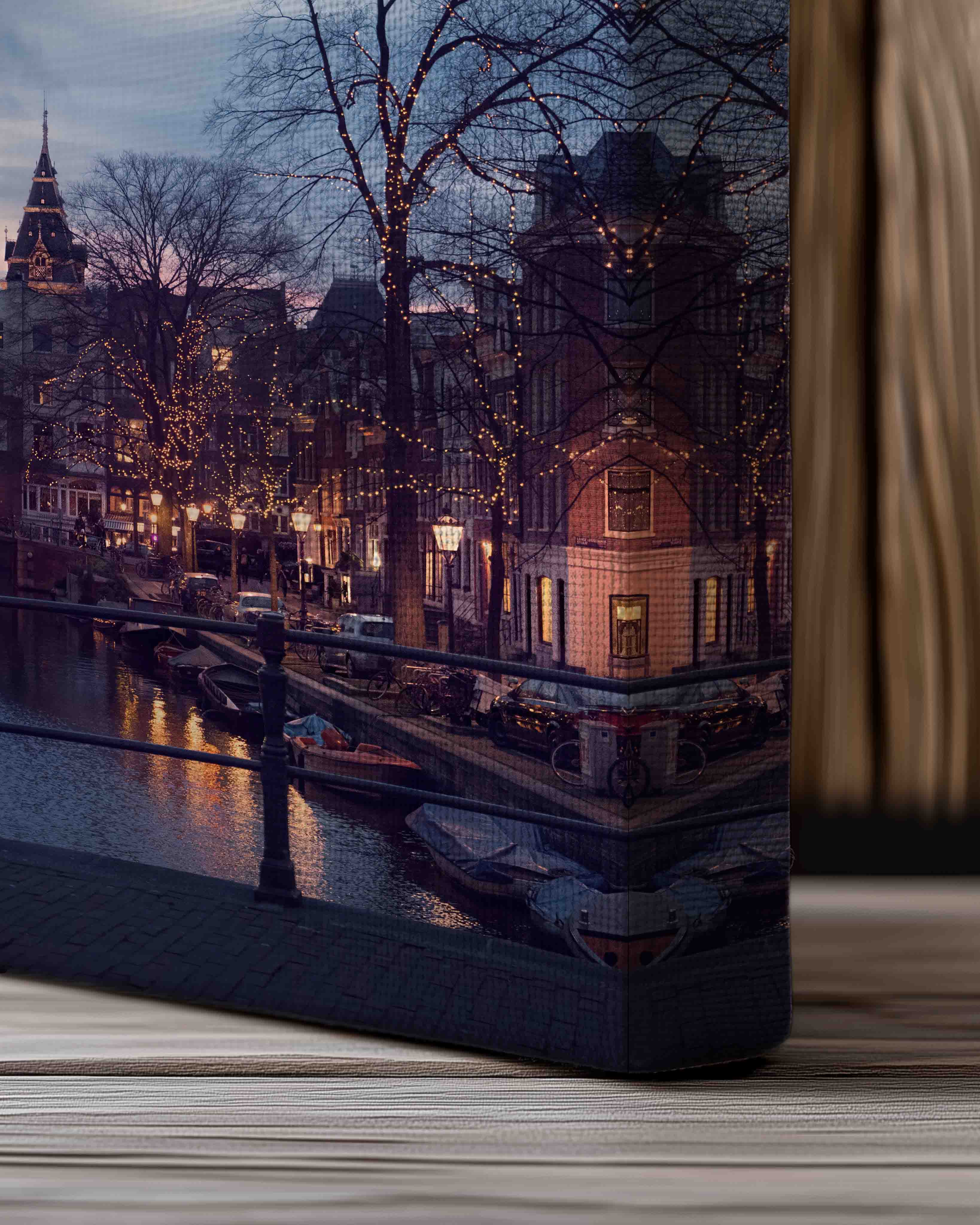 Amsterdam in the evening - canvas