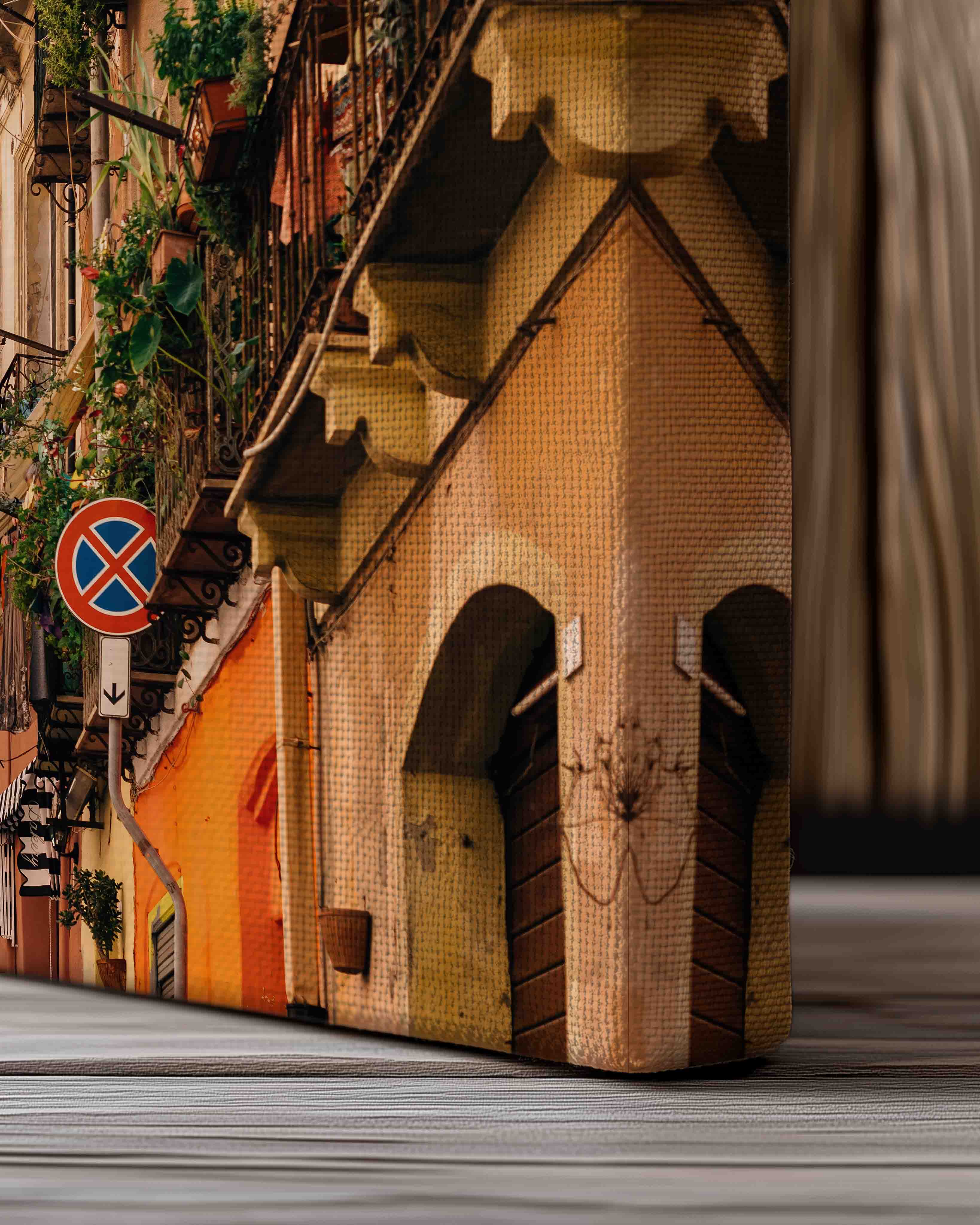 Street in Cagilari - Canvas