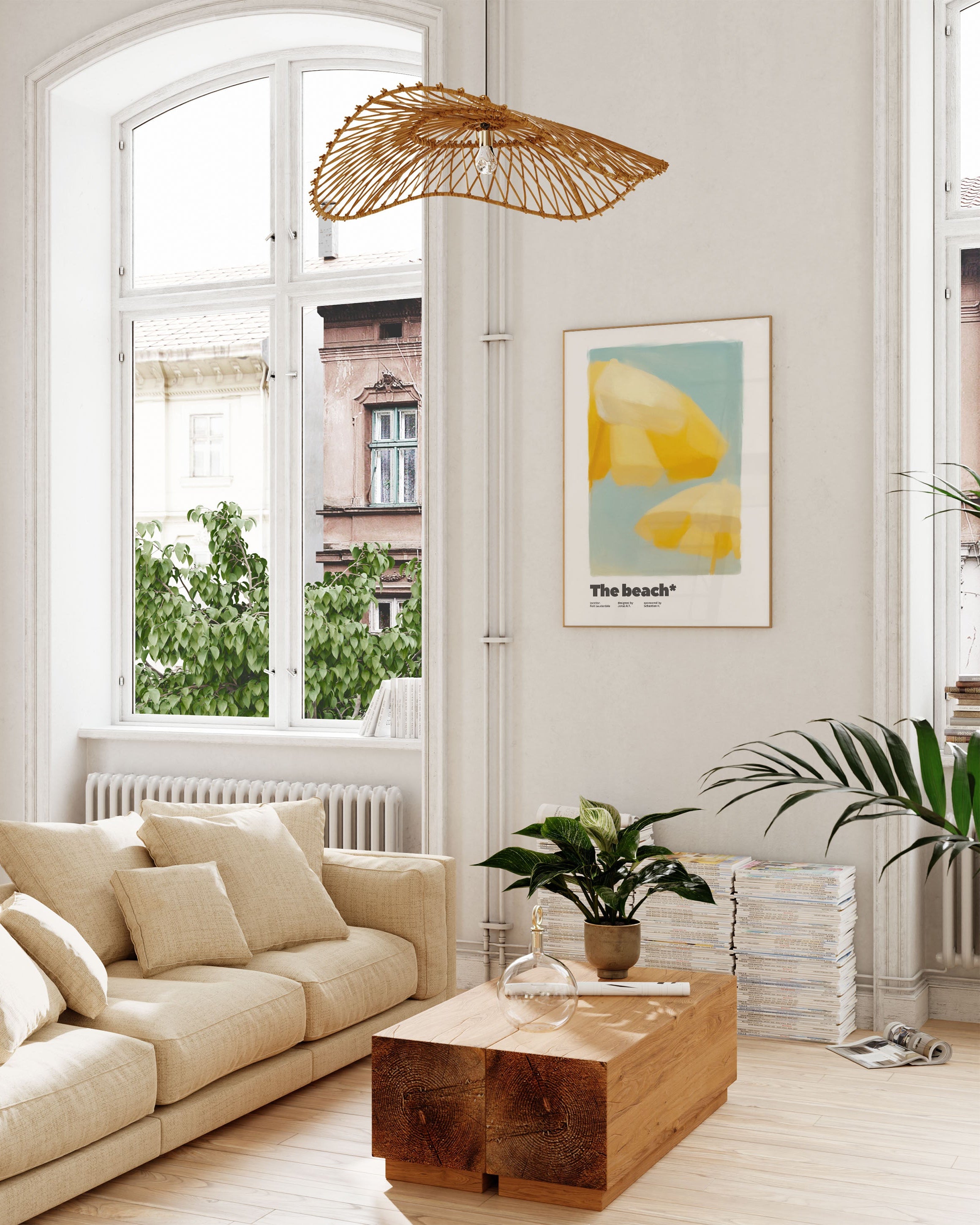 The_Beach Poster im Wohnzimmer – Fine Art Print – Spawnd