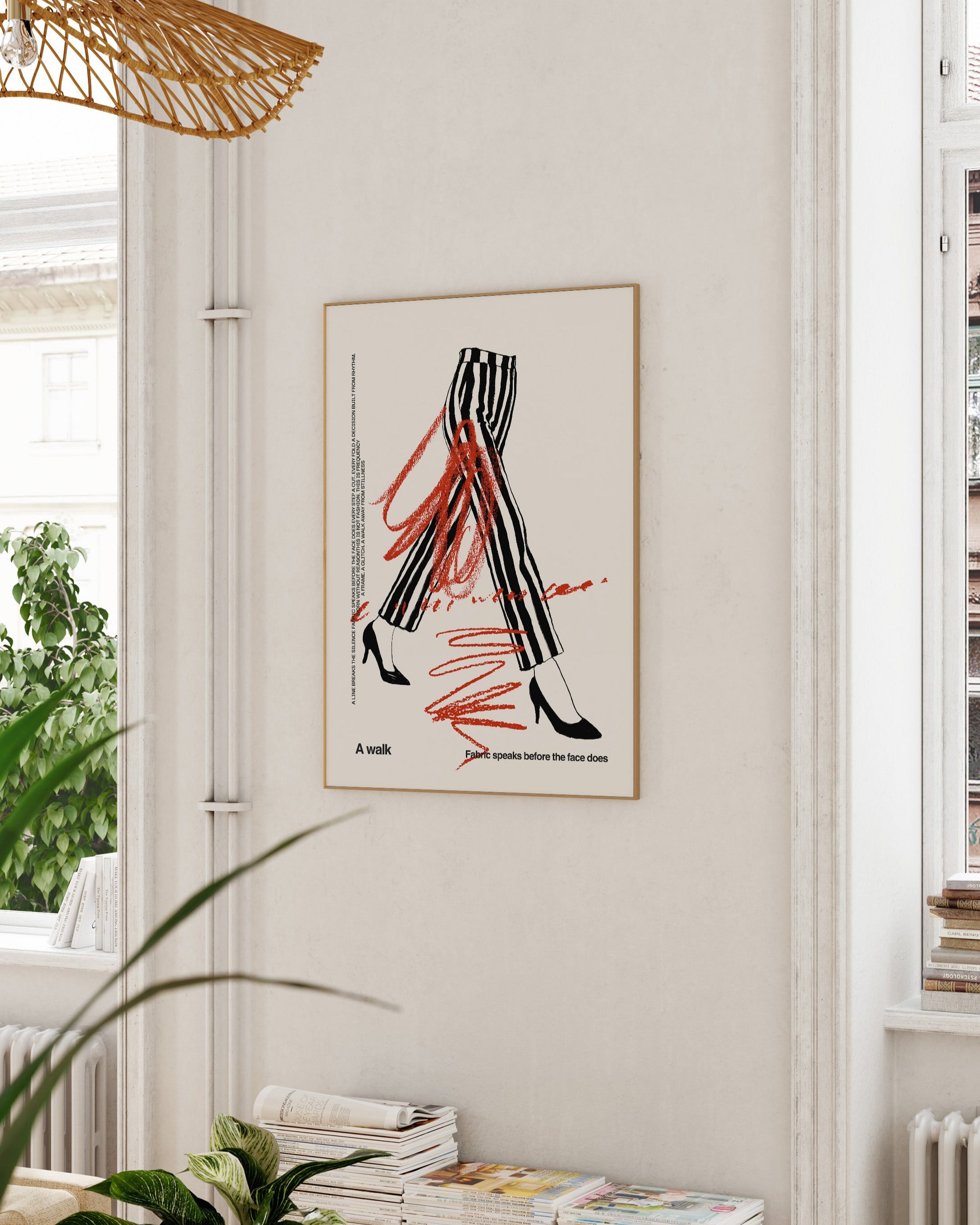 A walk Poster – FineArt Wandbild, moderne Kunst & Fine Art Print von Spawnd, handgefertigt & Made in Germany