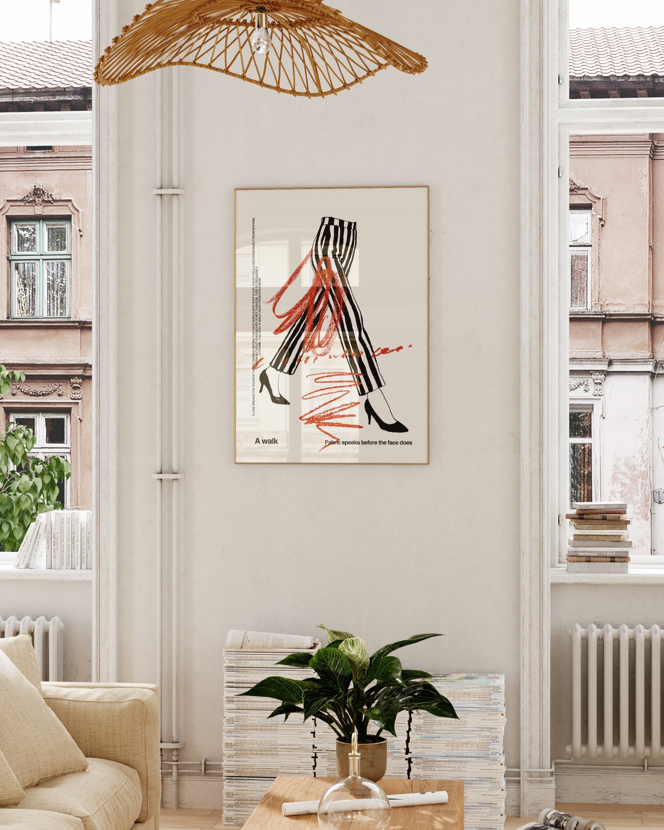 A walk Poster – FineArt Wandbild, moderne Kunst & Fine Art Print von Spawnd, handgefertigt & Made in Germany