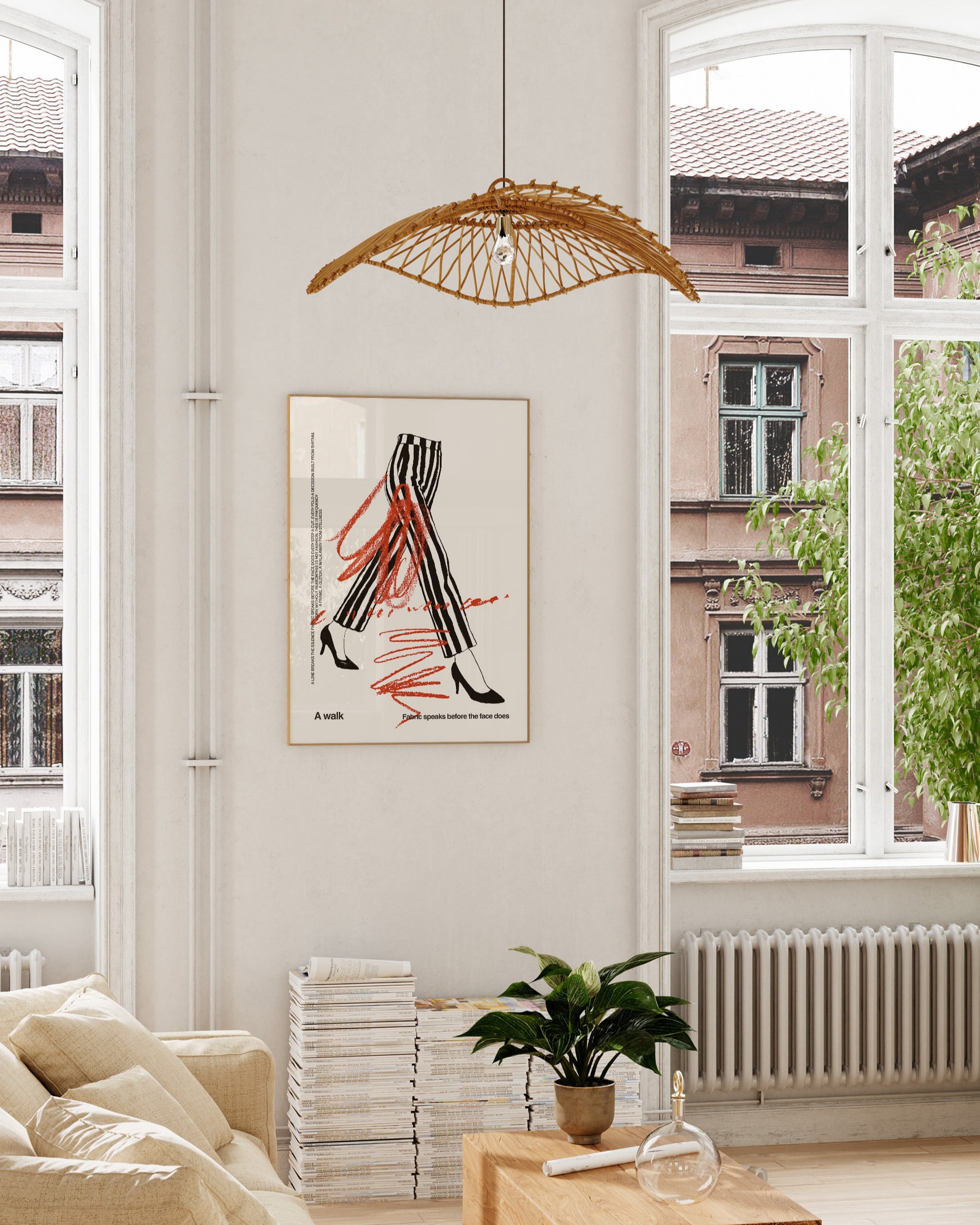 A walk Poster – FineArt Wandbild, moderne Kunst & Fine Art Print von Spawnd, handgefertigt & Made in Germany