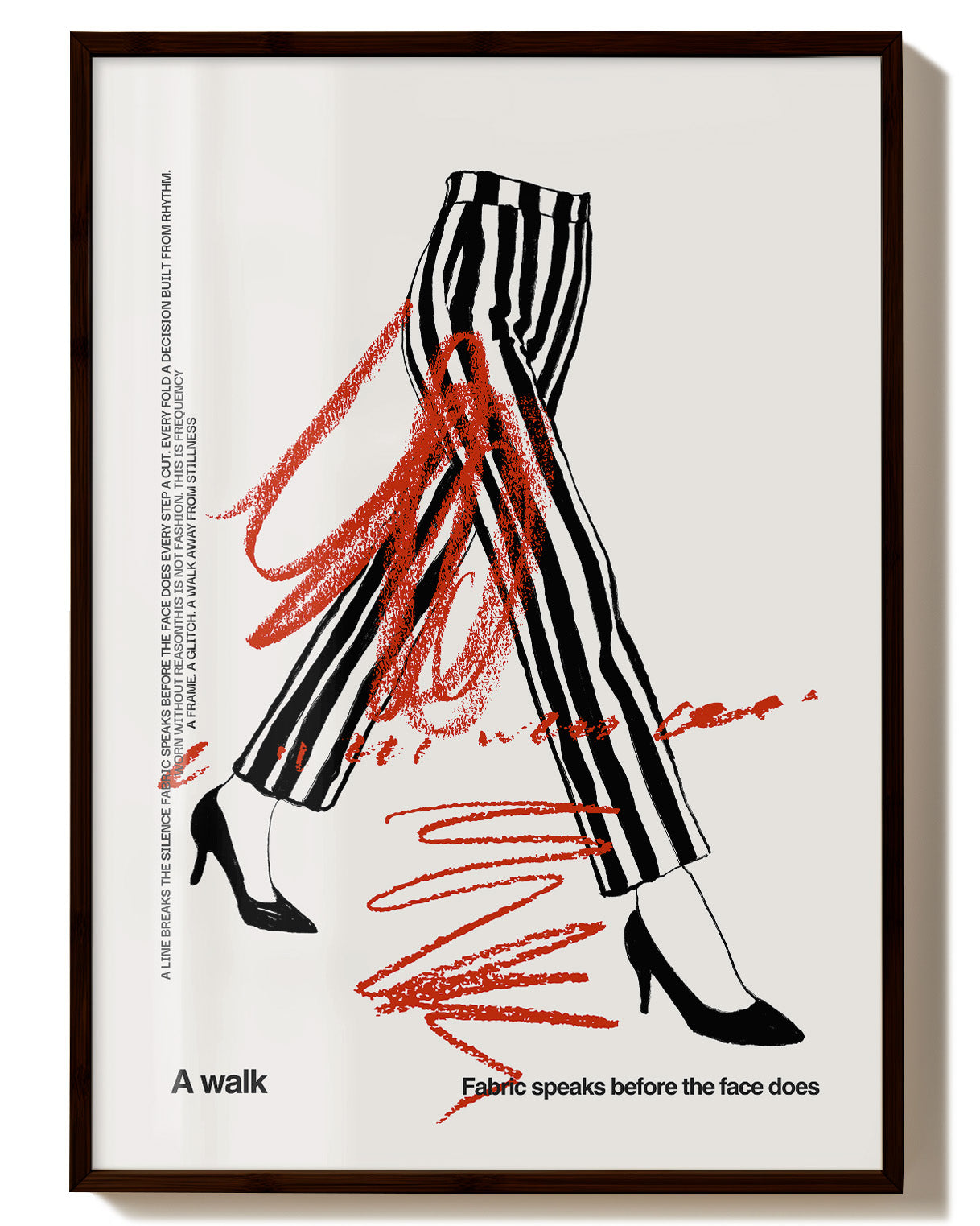 A walk Poster – FineArt Wandbild, moderne Kunst & Fine Art Print von Spawnd, handgefertigt & Made in Germany