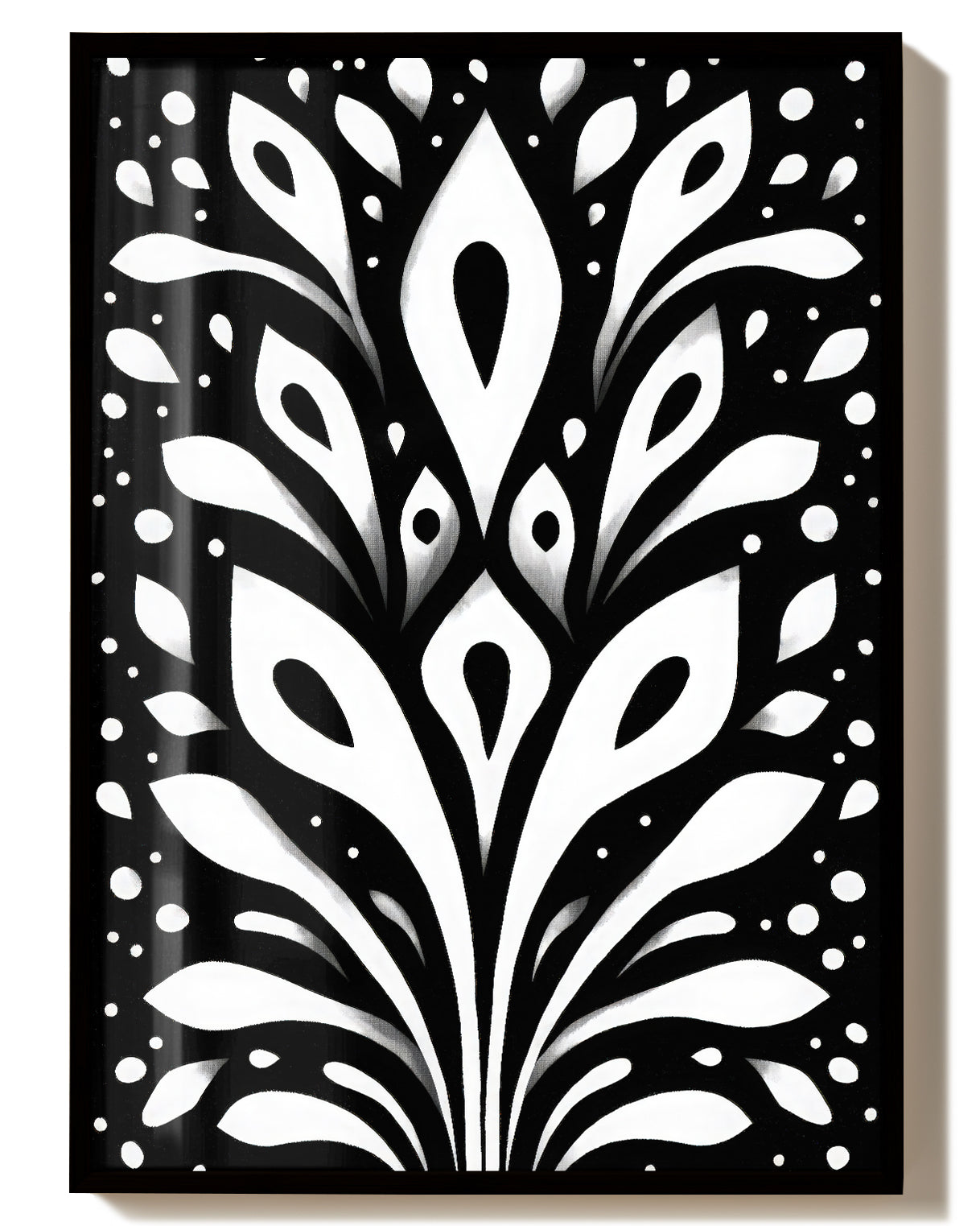 Abstraktes Kontrast Linien Poster – Black Balance Poster – FineArt Wandbild, moderne Kunst & Fine Art Print von Spawnd, handgefertigt & Made in Germany