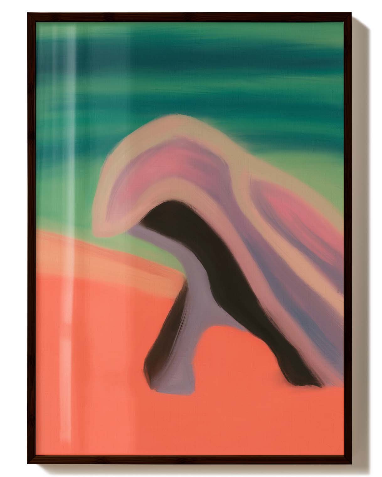 Bending Quietly | Abstraktes Figuren-Poster