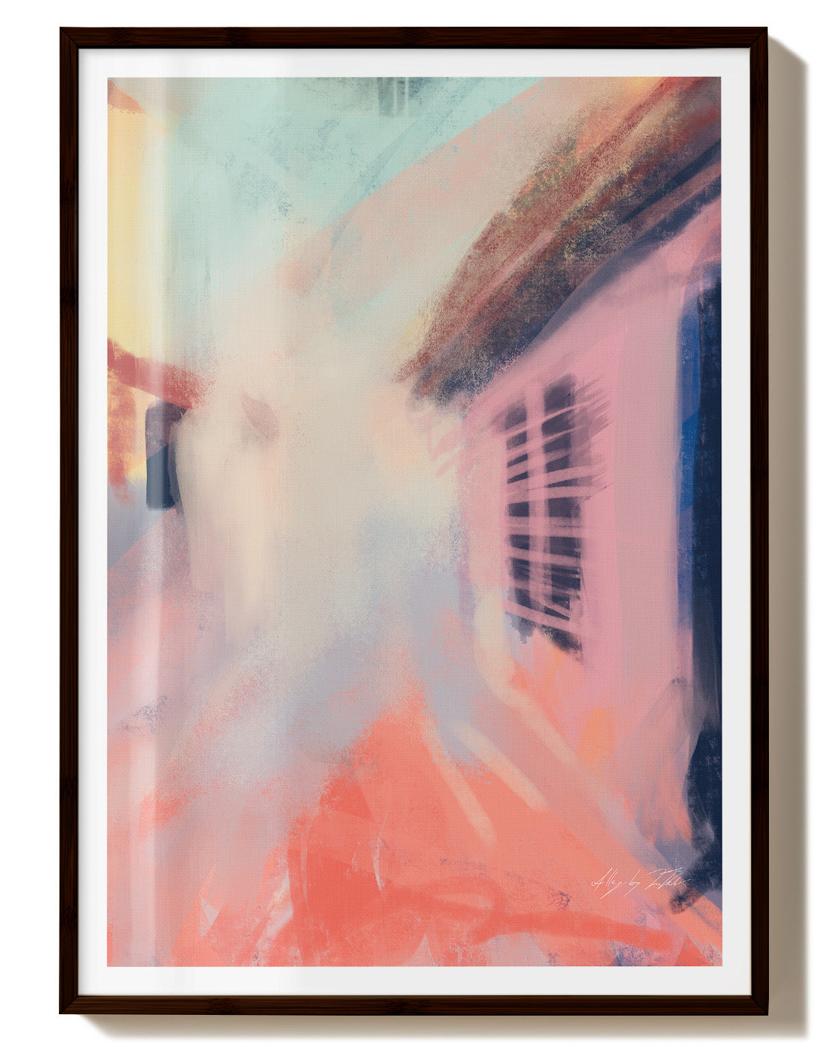 Alley Poster – FineArt Wandbild, moderne Kunst & Fine Art Print von Spawnd, handgefertigt & Made in Germany
