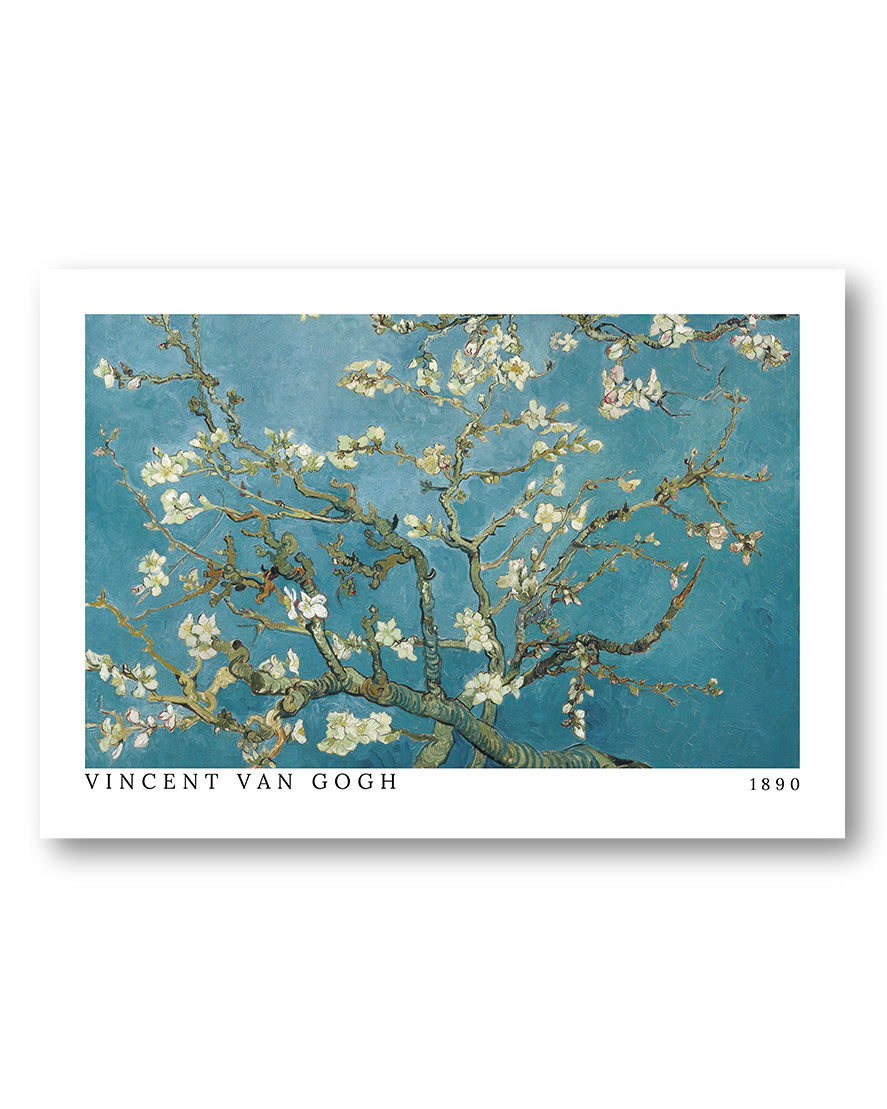 Almond blossom Poster – FineArt Wandbild, moderne Kunst & Fine Art Print von Spawnd, handgefertigt & Made in Germany