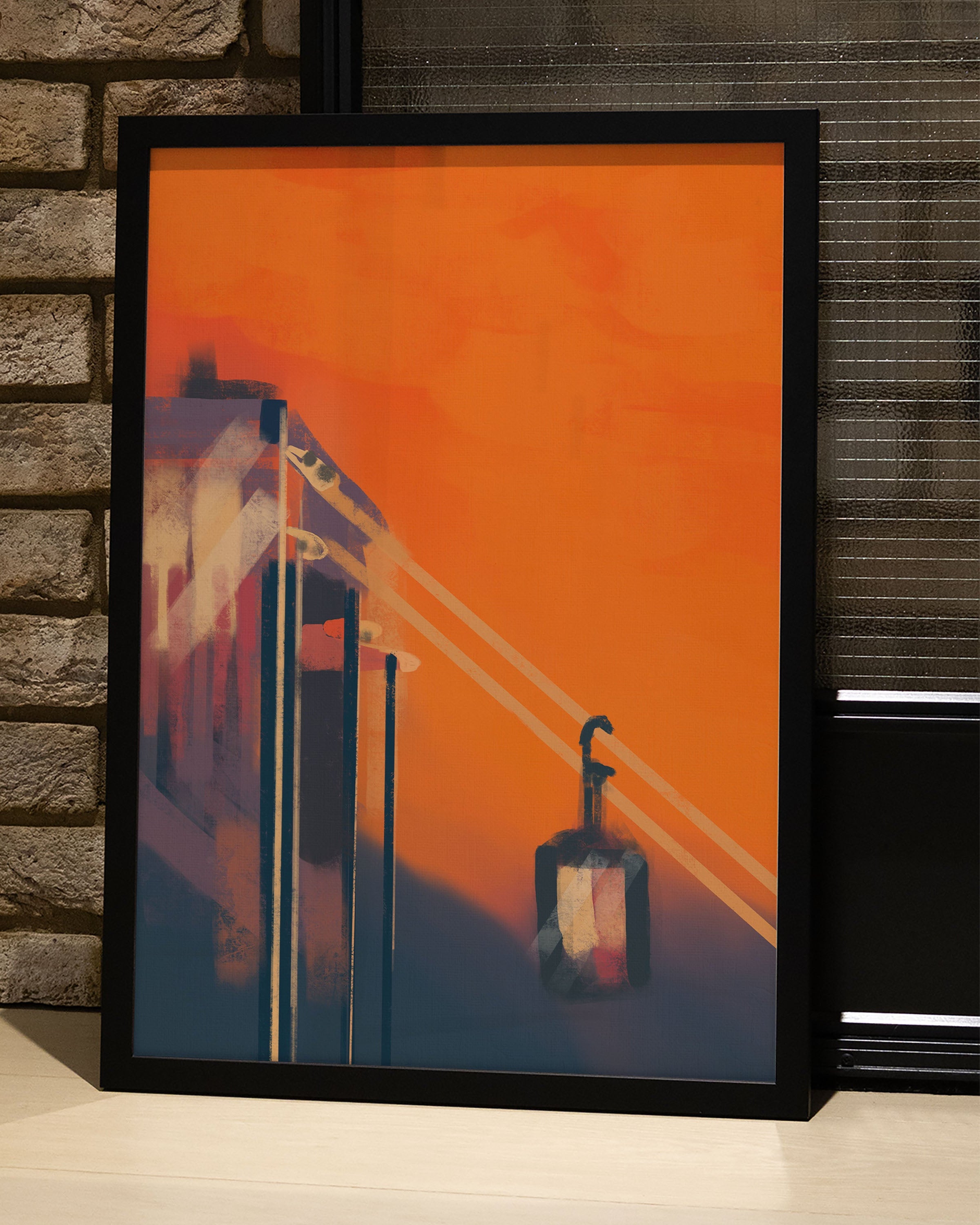 Alps Poster – FineArt Wandbild, moderne Kunst & Fine Art Print von Spawnd, handgefertigt & Made in Germany