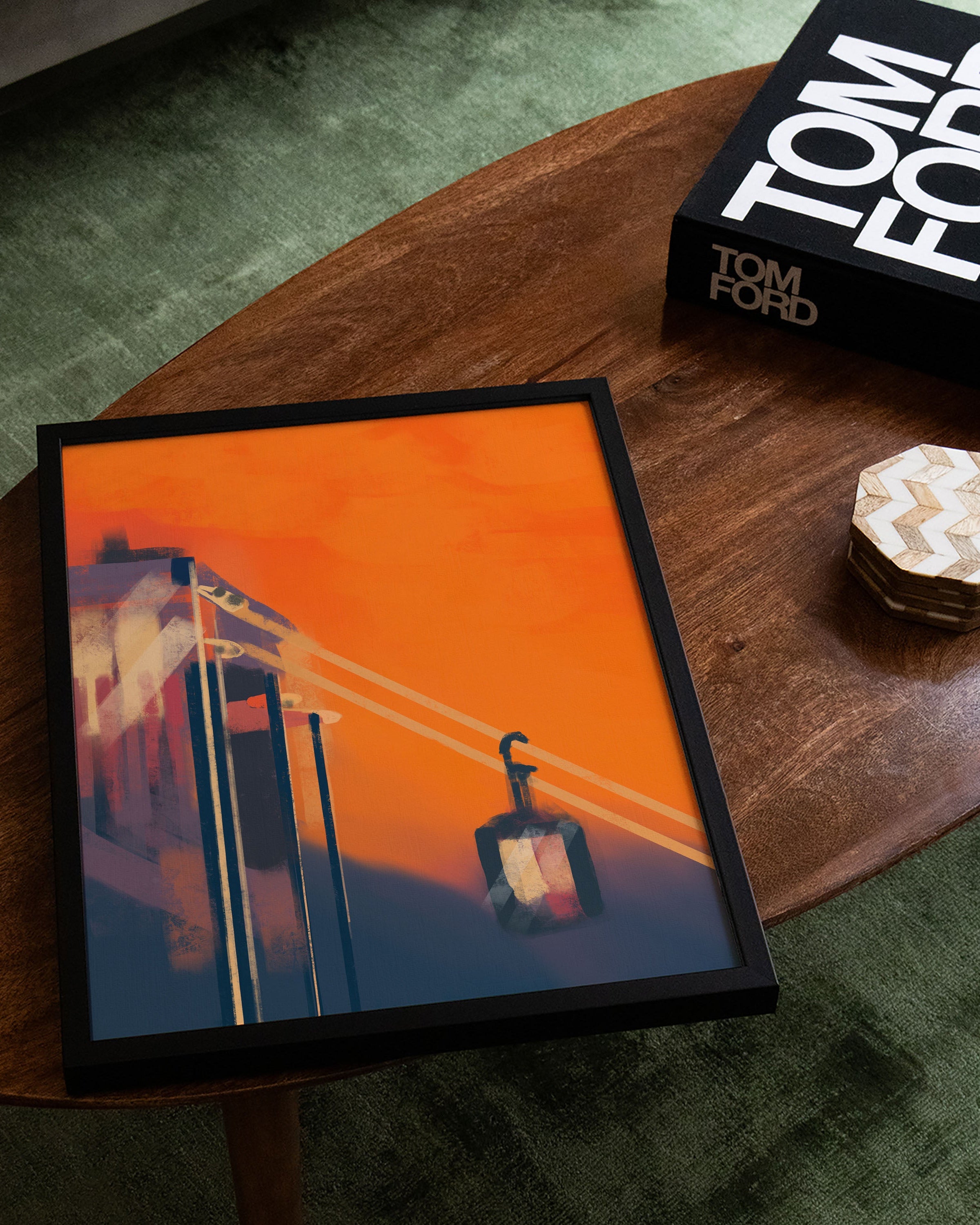 Alps Poster – FineArt Wandbild, moderne Kunst & Fine Art Print von Spawnd, handgefertigt & Made in Germany